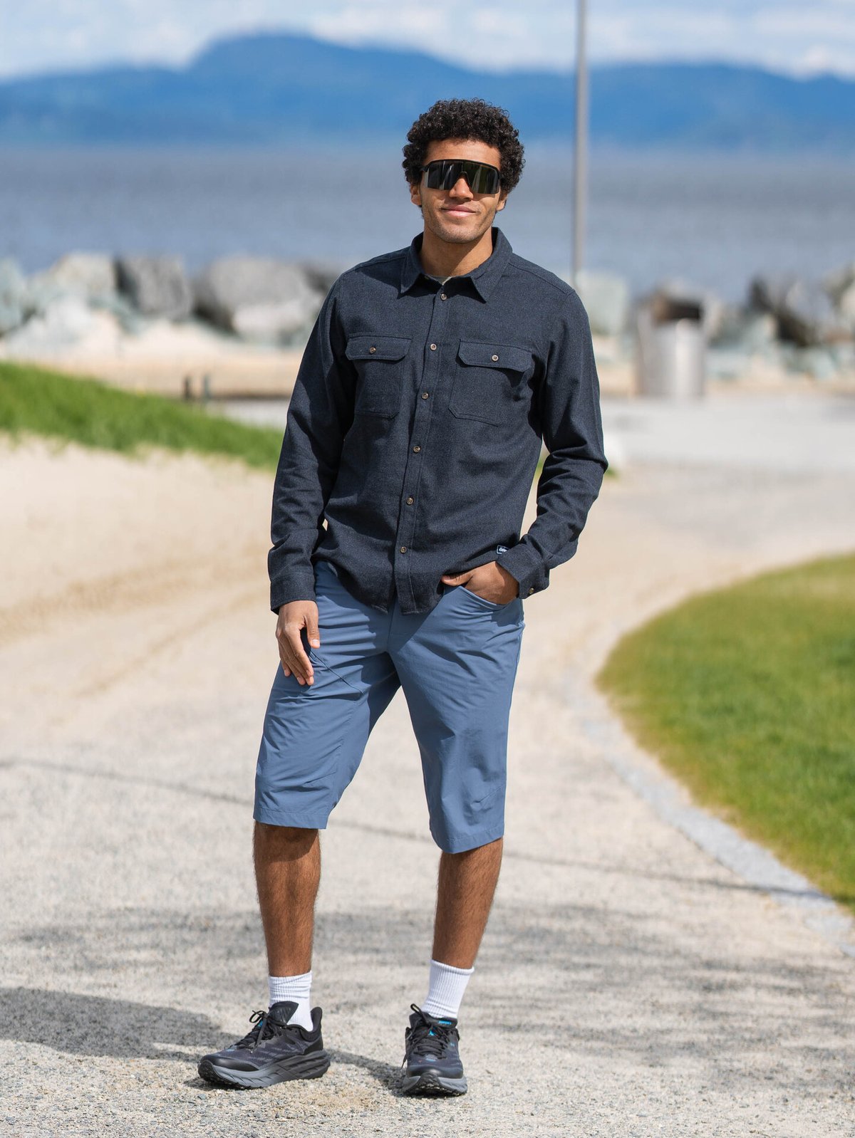 Bergans Nordmarka Flannel Shirt Men Navy Blue