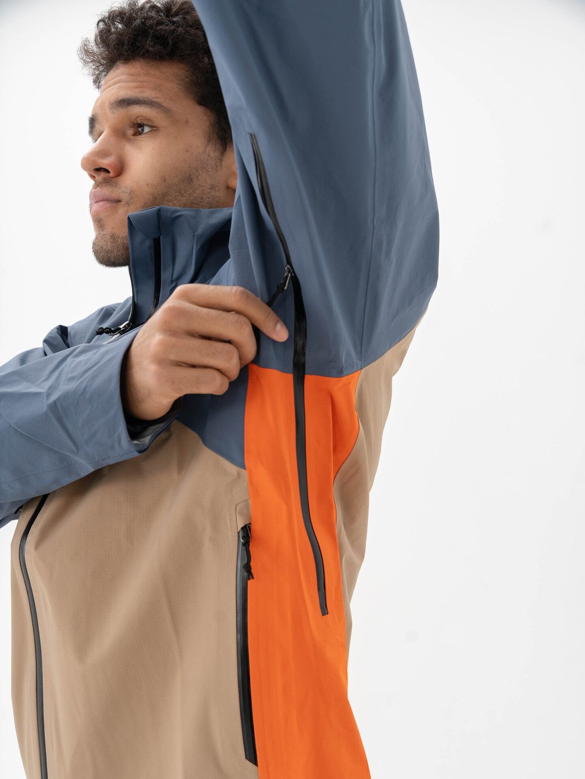 Bergans Vaagaa 3L Shell Jacket Men Granite Blue / Warm Sand