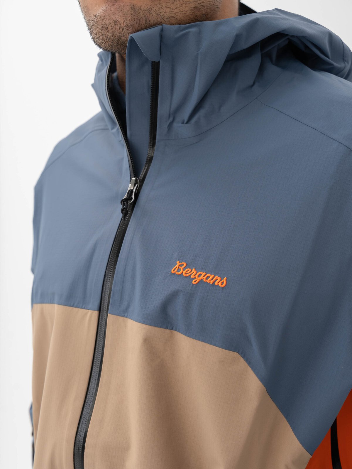 Bergans Vaagaa 3L Shell Jacket Men Granite Blue / Warm Sand