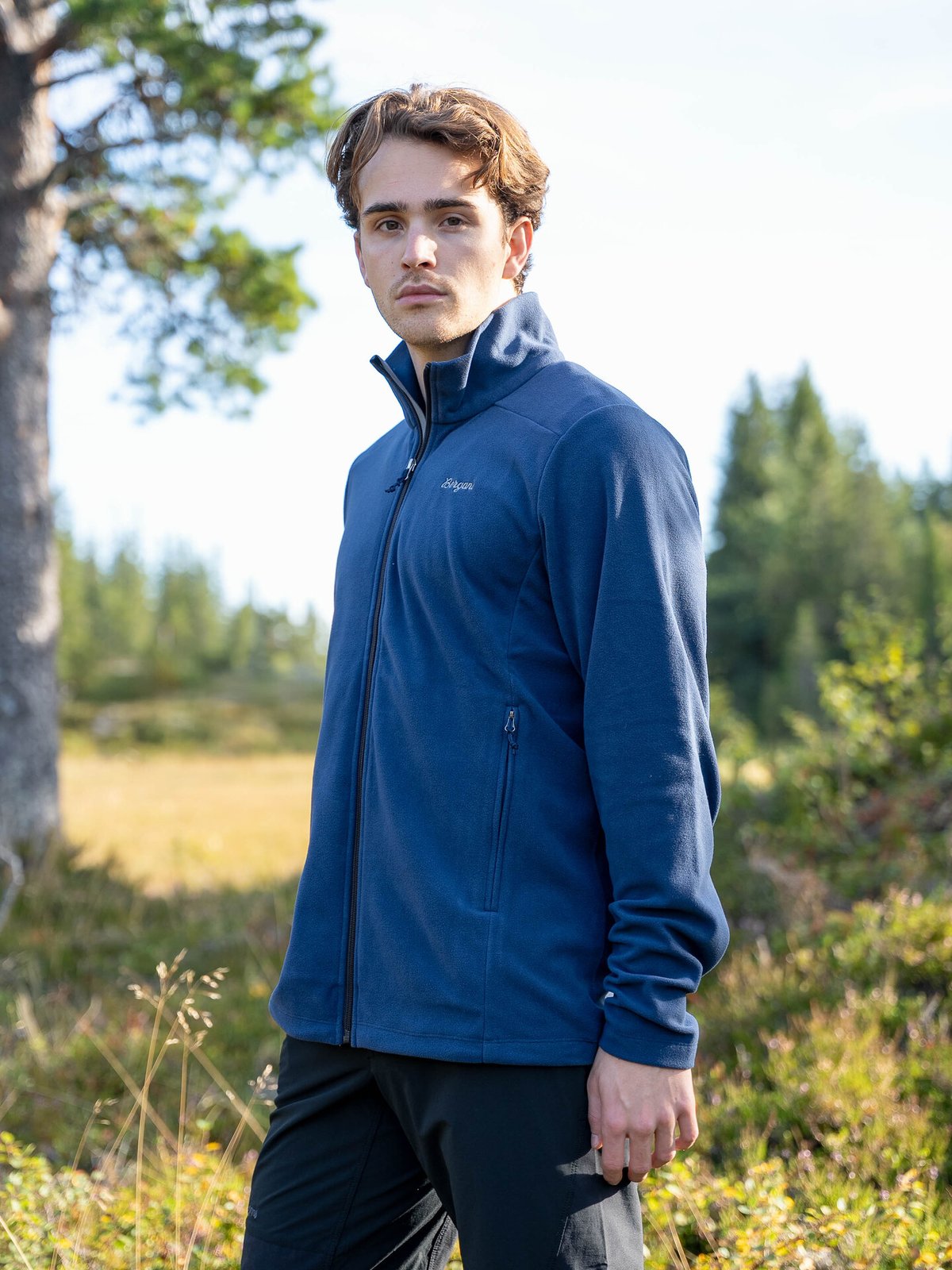 Bergans Finnsnes Fleece Jacket Men Navy Blue