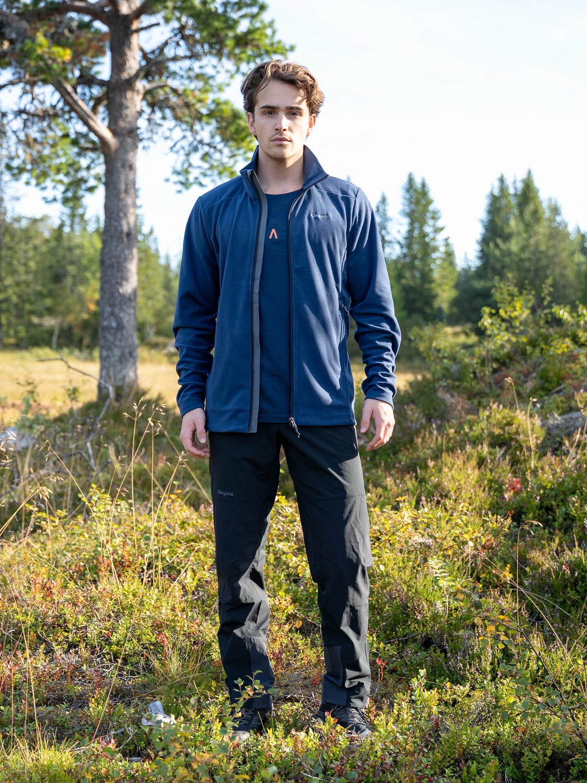 Bergans Finnsnes Fleece Jacket Men Navy Blue