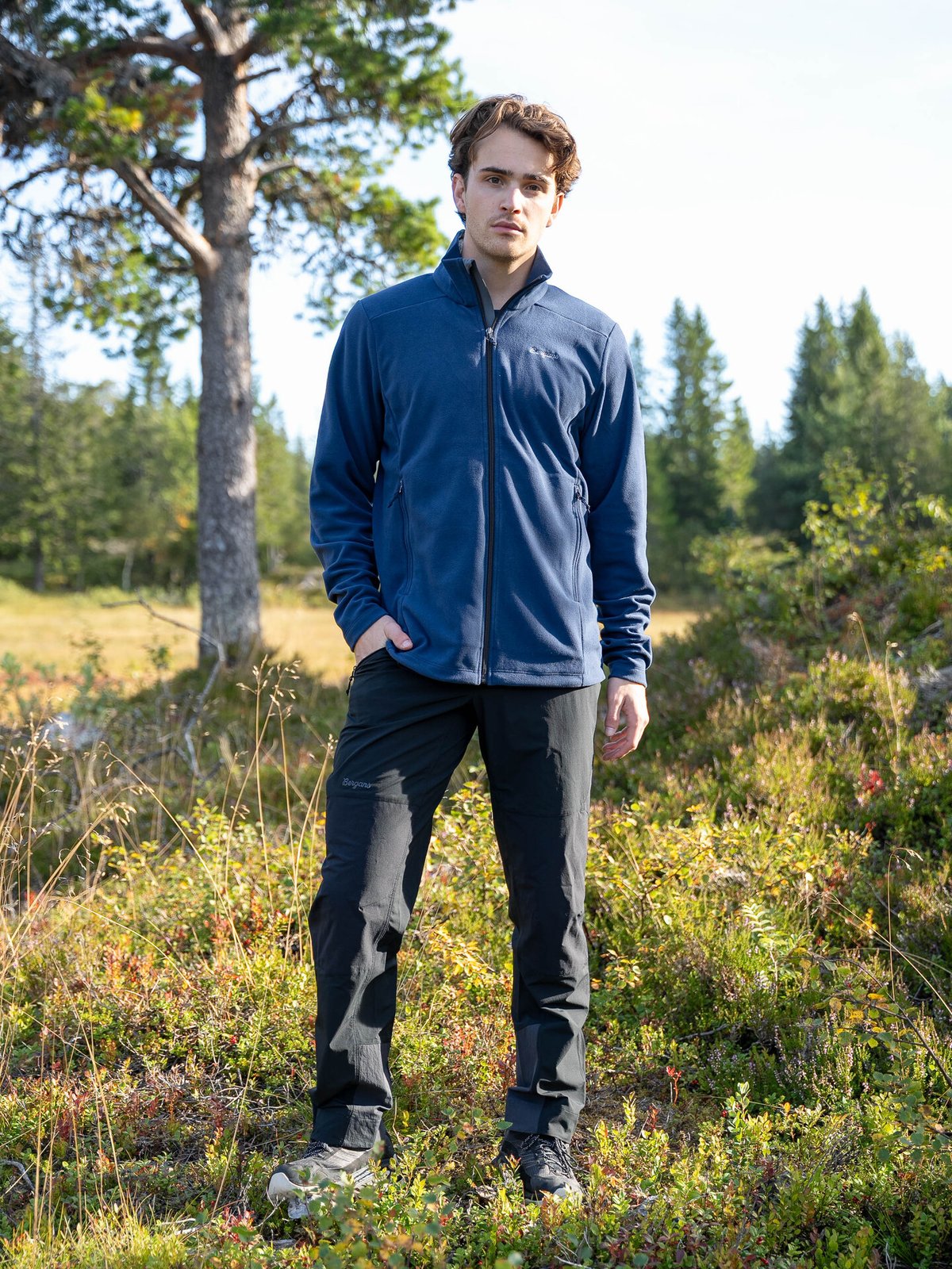 Bergans Finnsnes Fleece Jacket Men Navy Blue