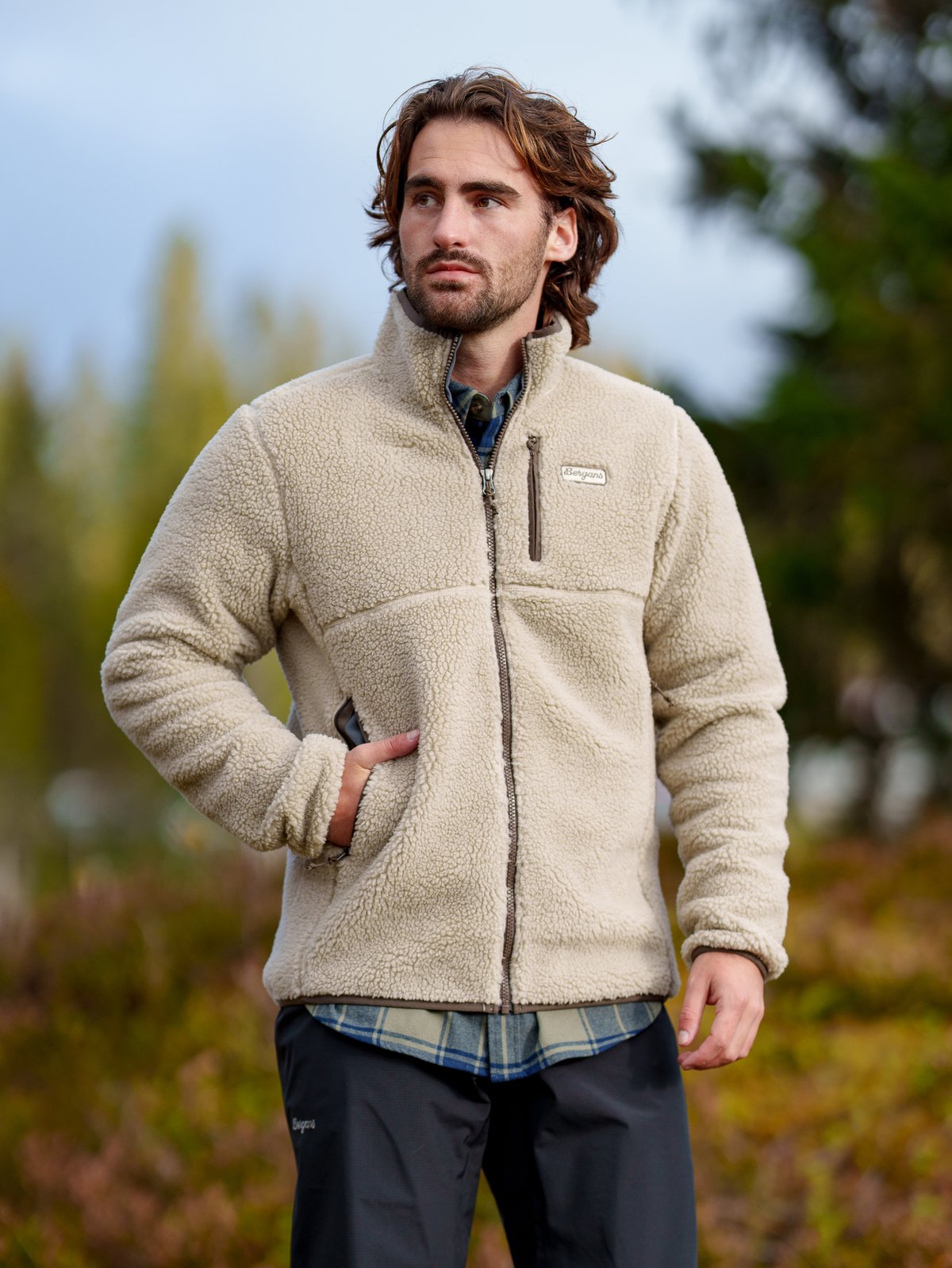 Bergans Lunnan Pile Fleece Jacket Men Coastal Sand