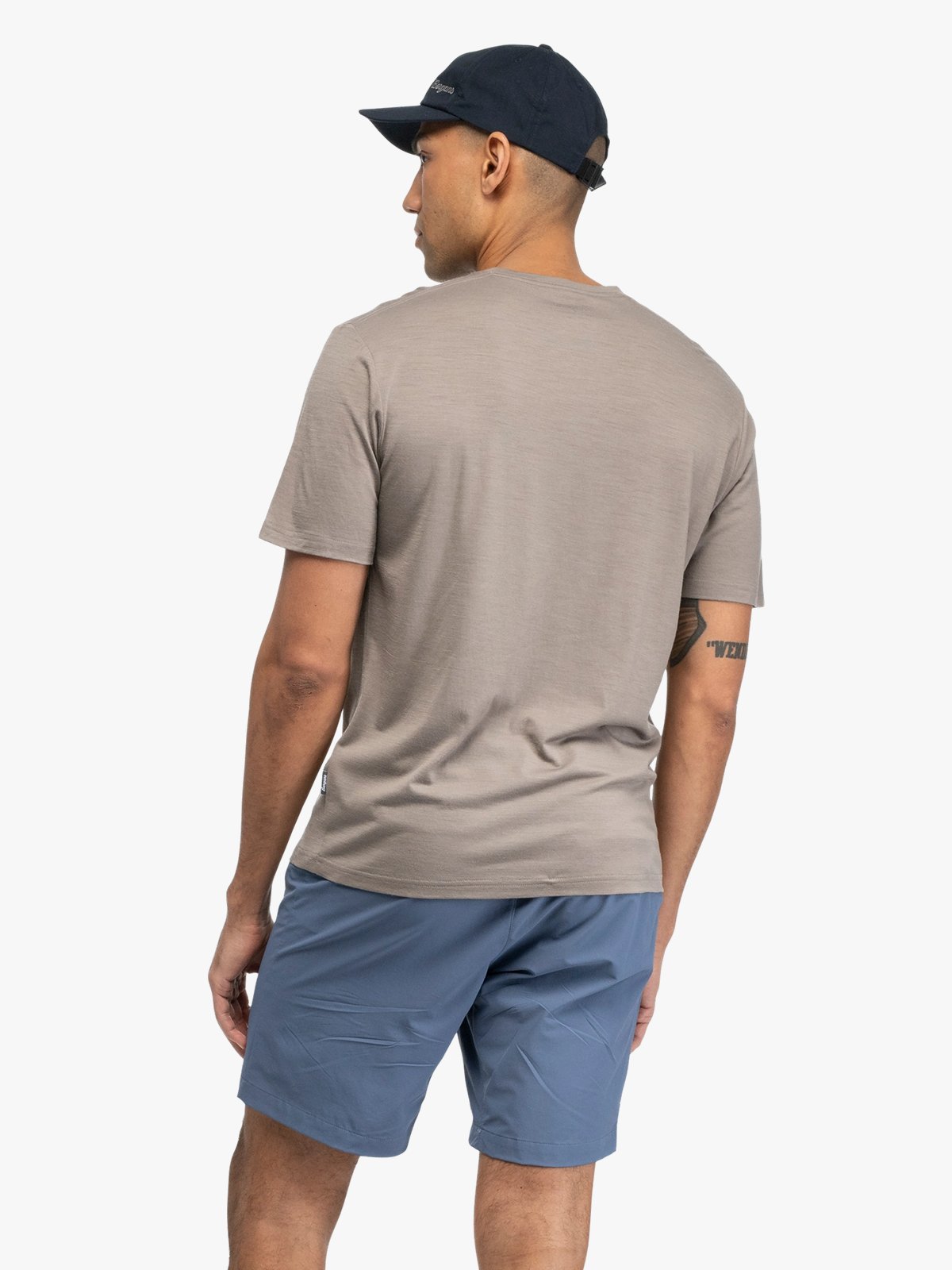 Bergans Merino Light Tee Men Rock Taupe