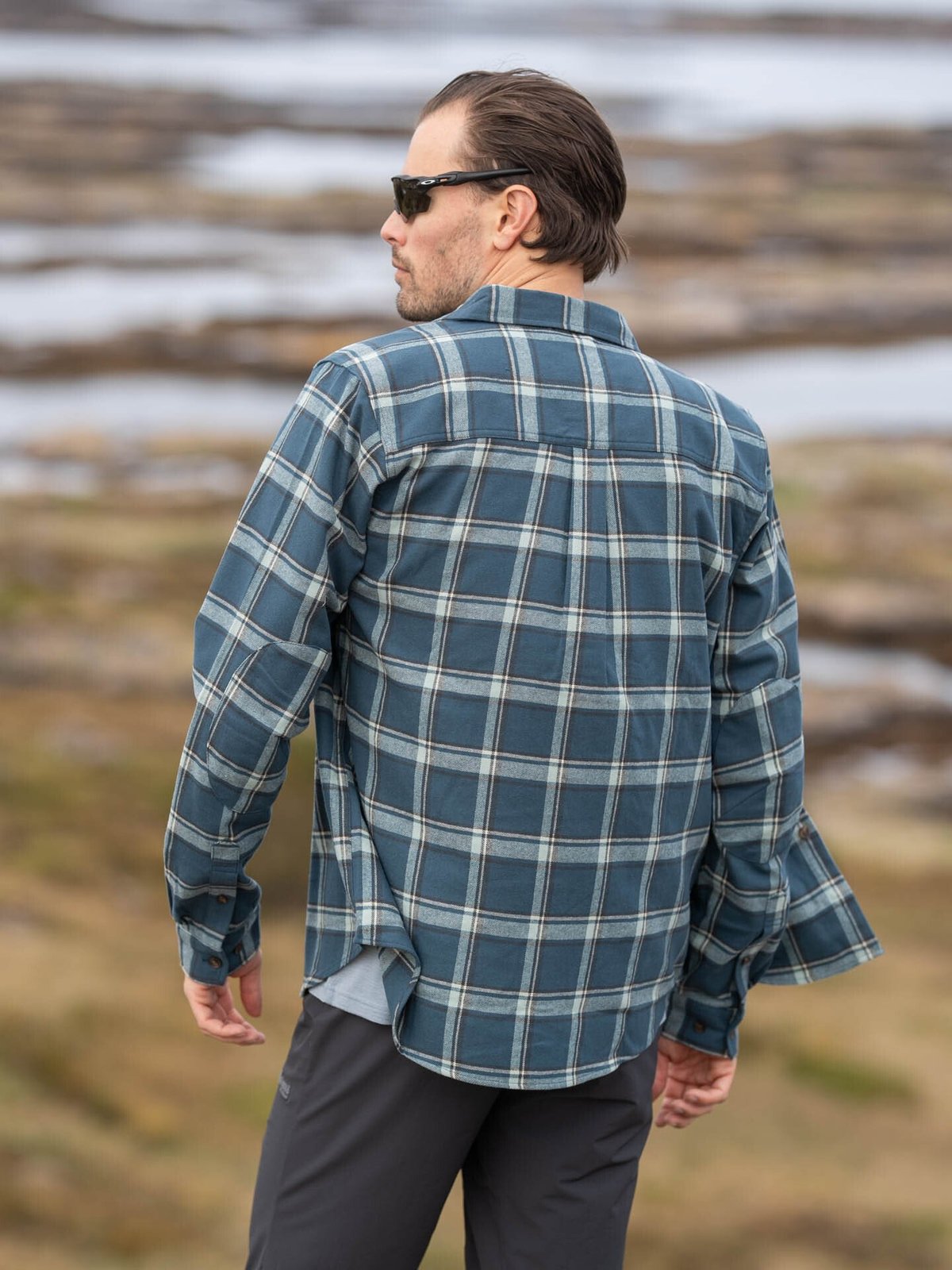 Bergans Tovdal Shirt Orion Blue / Misty Forest Check