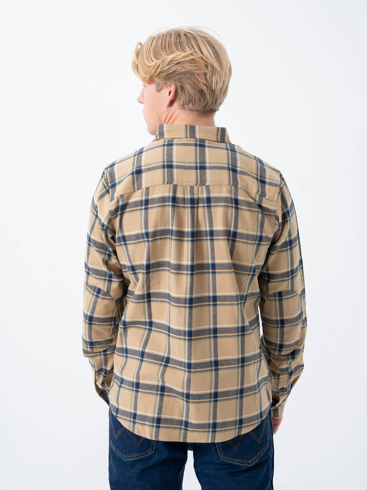 Bergans Tovdal Shirt Warm Sand / Navy Blue Check