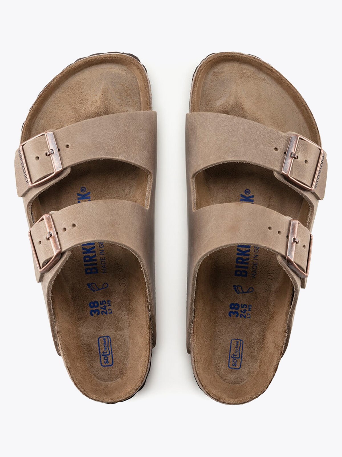 Birkenstock Arizona Soft Foot Bed Oiled Leather Tobacco Brown