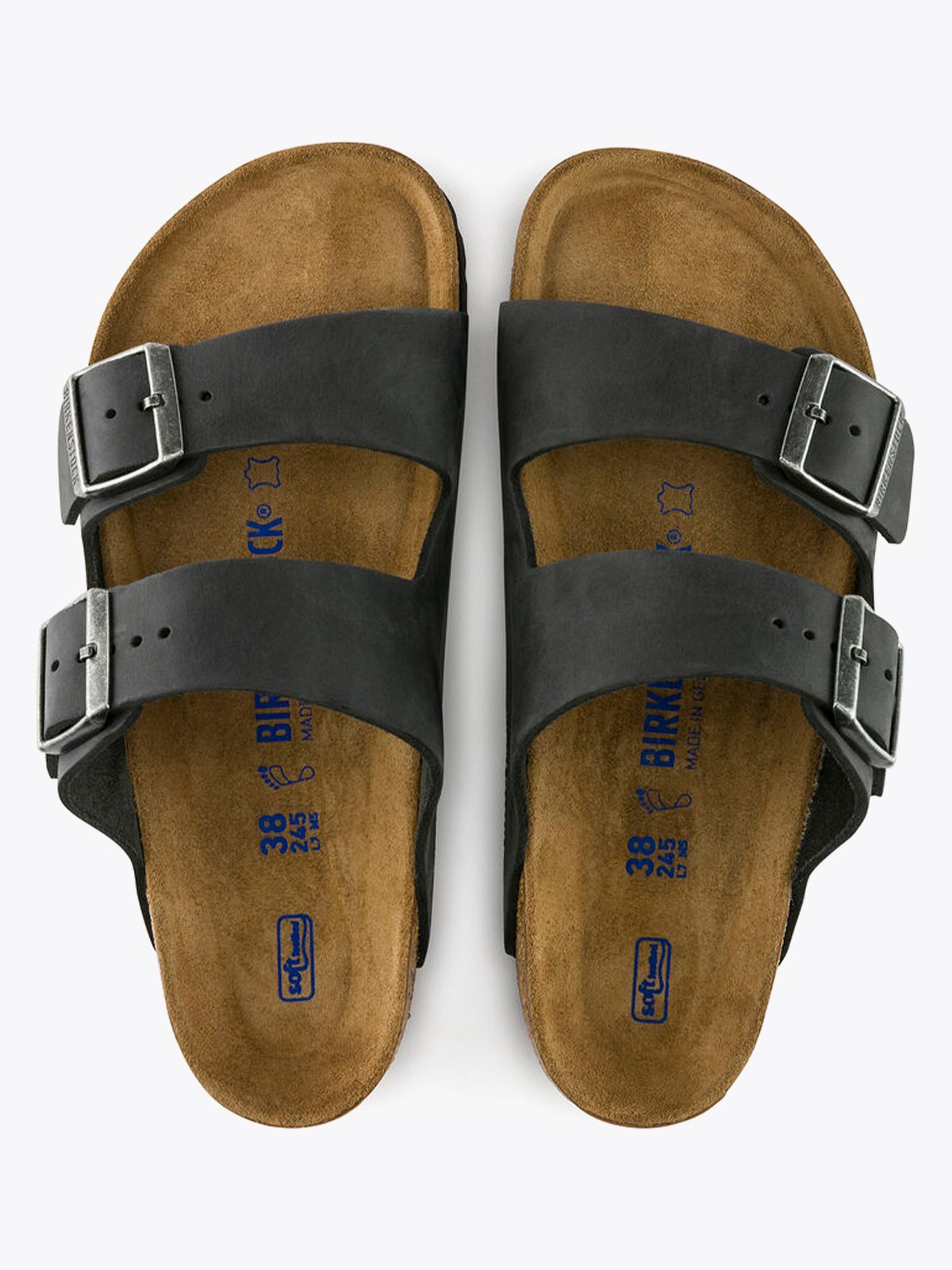Birkenstock Arizona Soft Foot Bed Oiled Leather Black