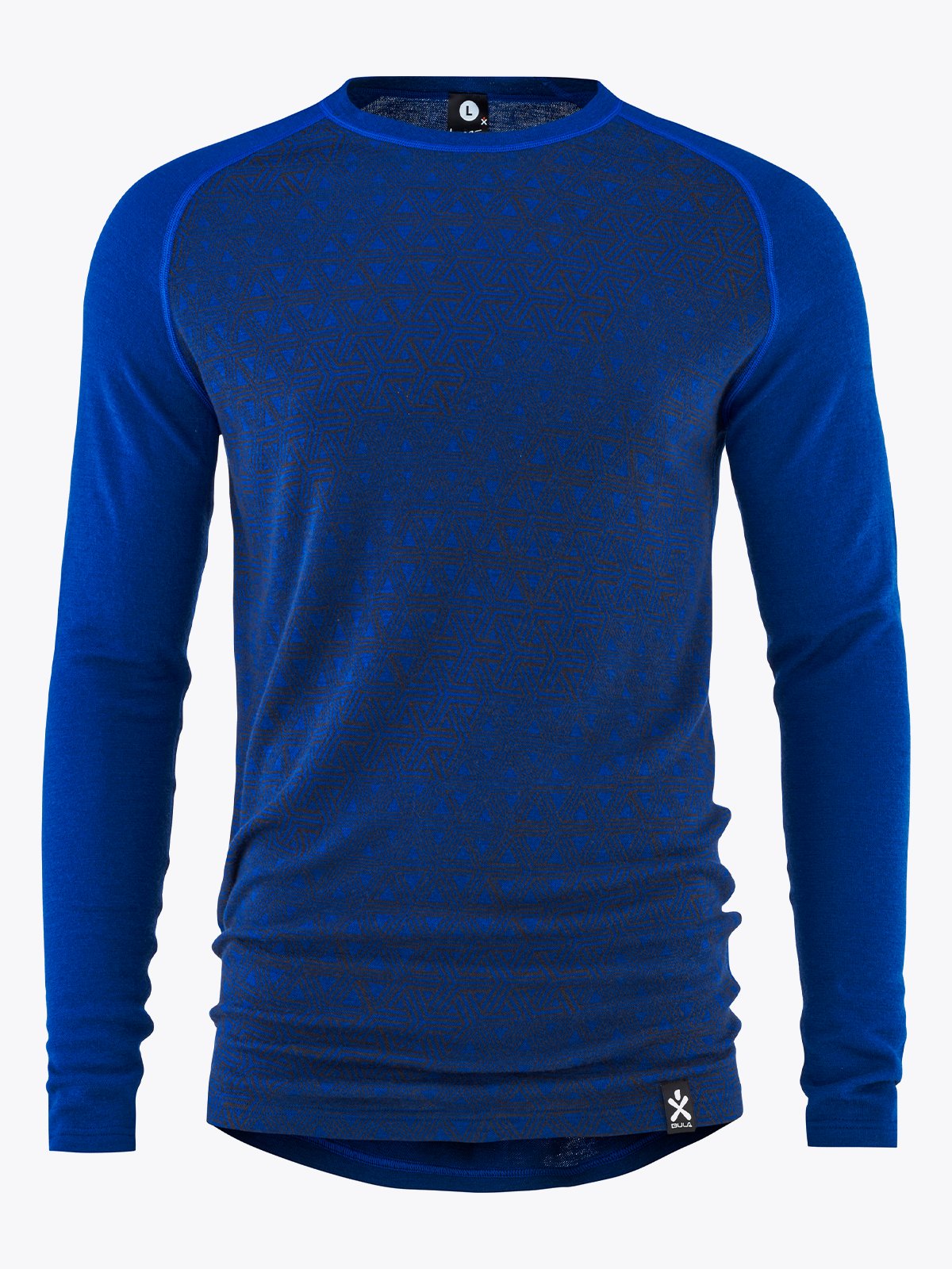 Bula Geo Merino Wool Crew Lapis