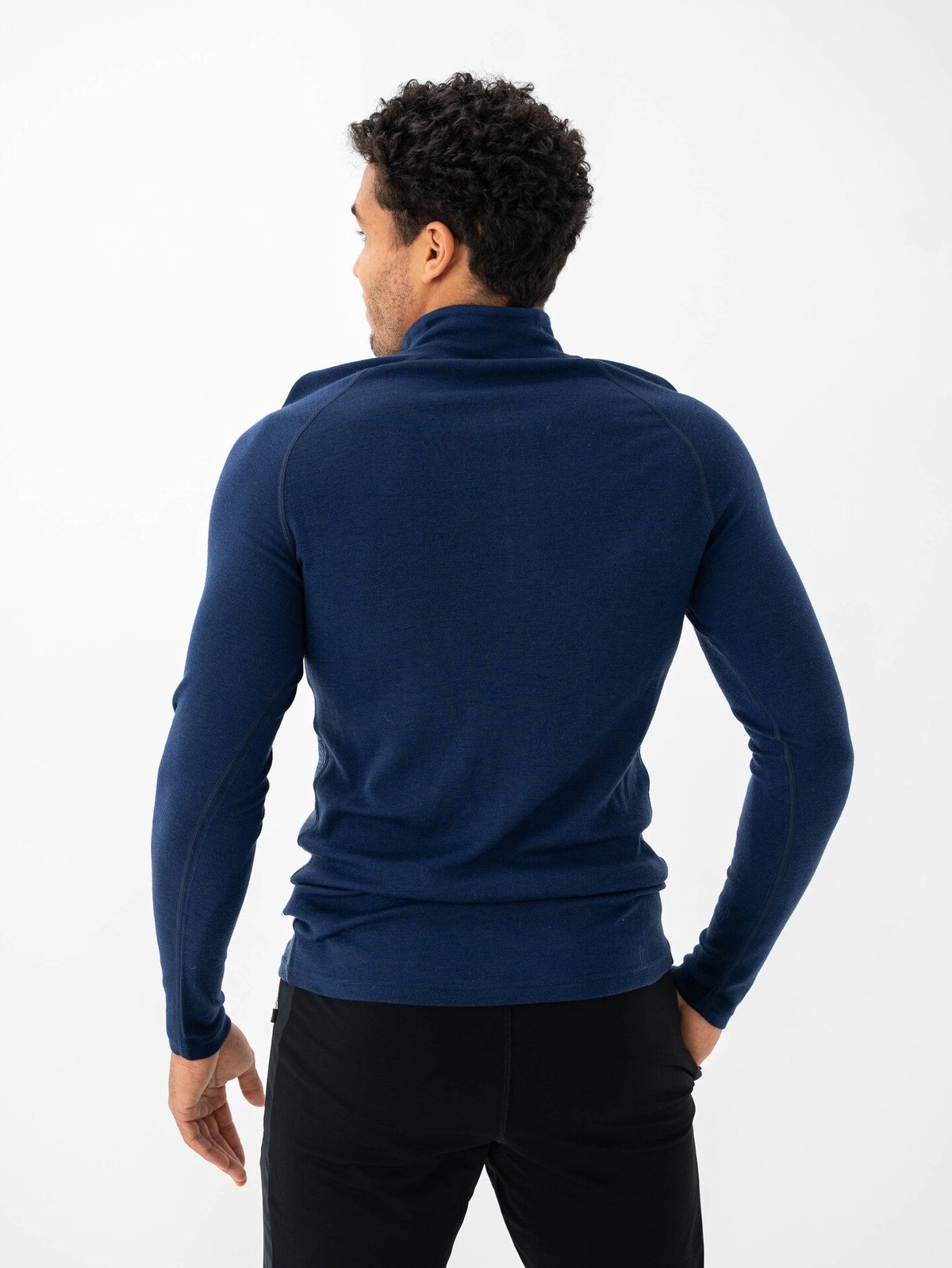 Bula Geo Merino Wool Halfzip Navy