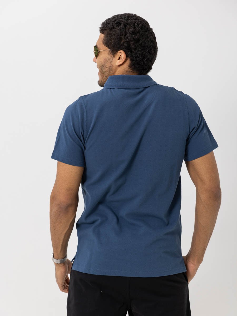 Bula Breeze Polo Shirt Denim