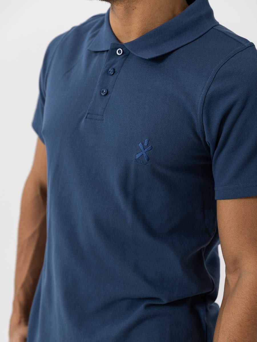 Bula Breeze Polo Shirt Denim