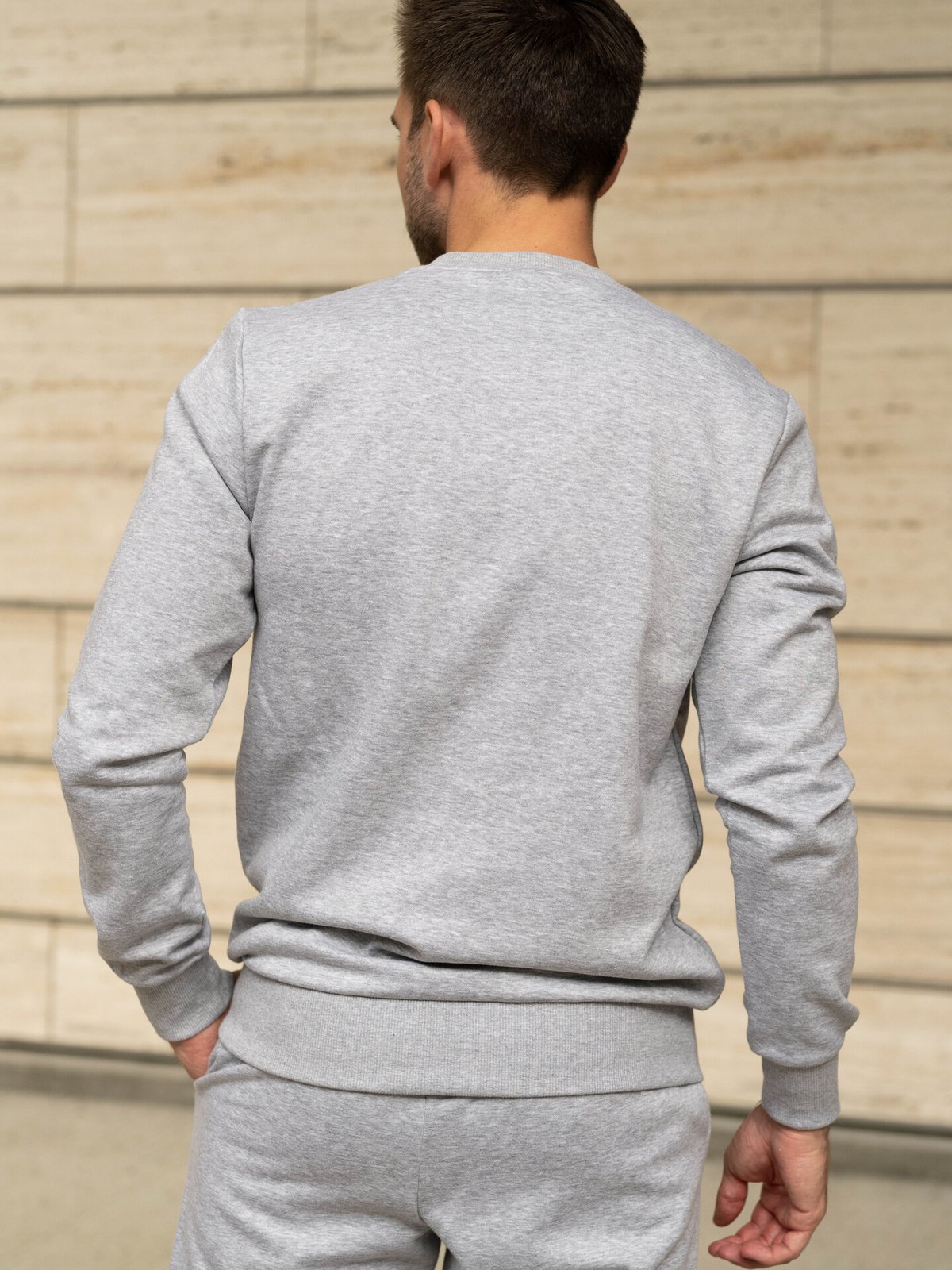 Bula Frame Logo Crew Grey Melange