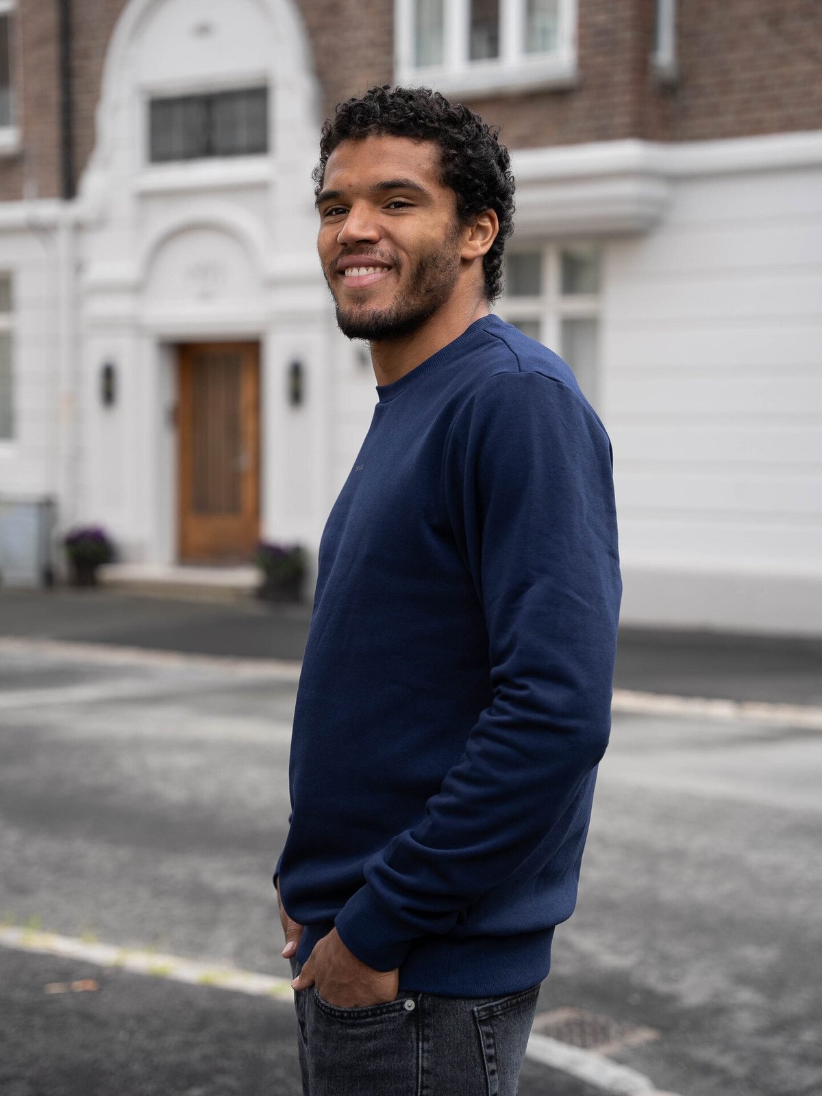 Bula Frame Logo Crew Navy