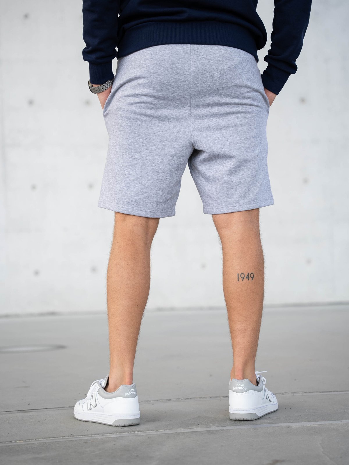 Bula Frame Logo Shorts Grey Melange