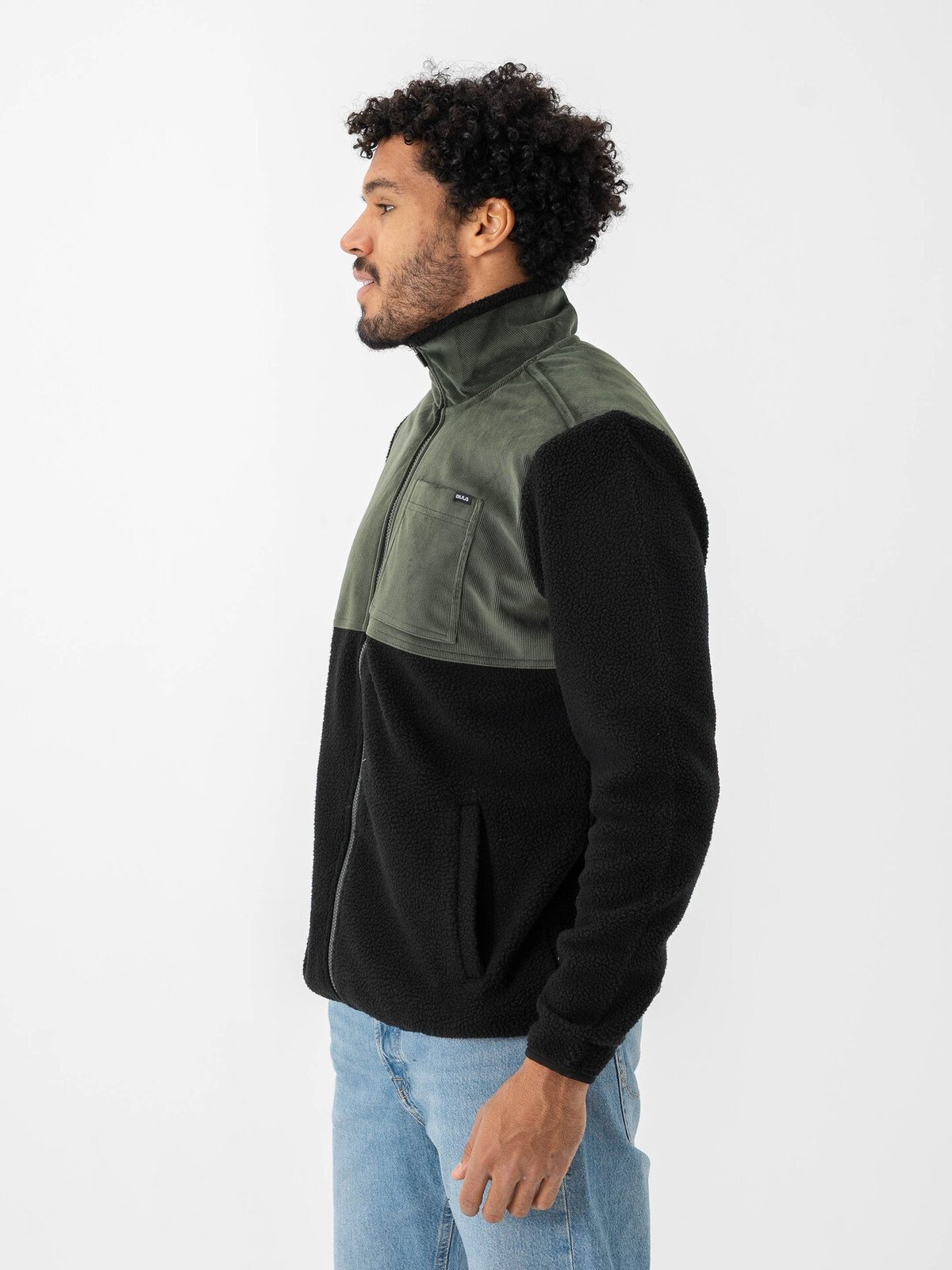 Bula Cord Fleece Jacket Dark Olive