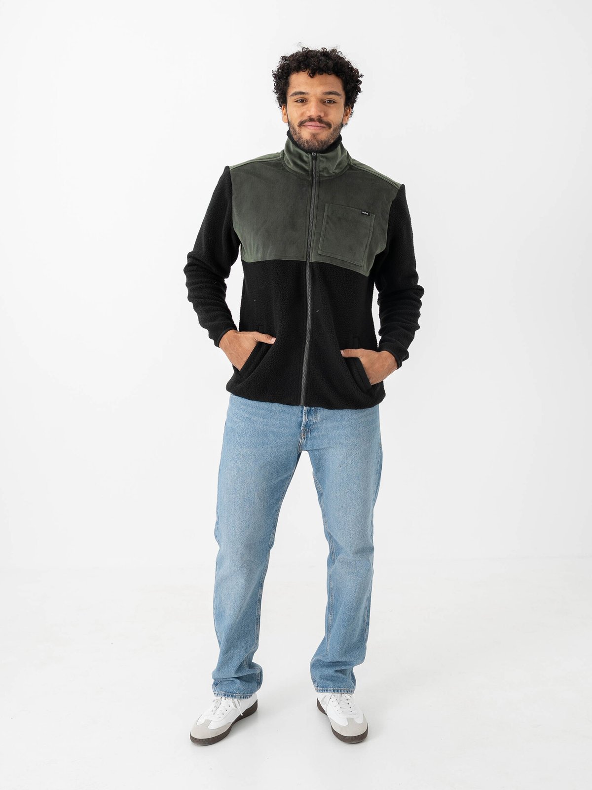 Bula Cord Fleece Jacket Dark Olive