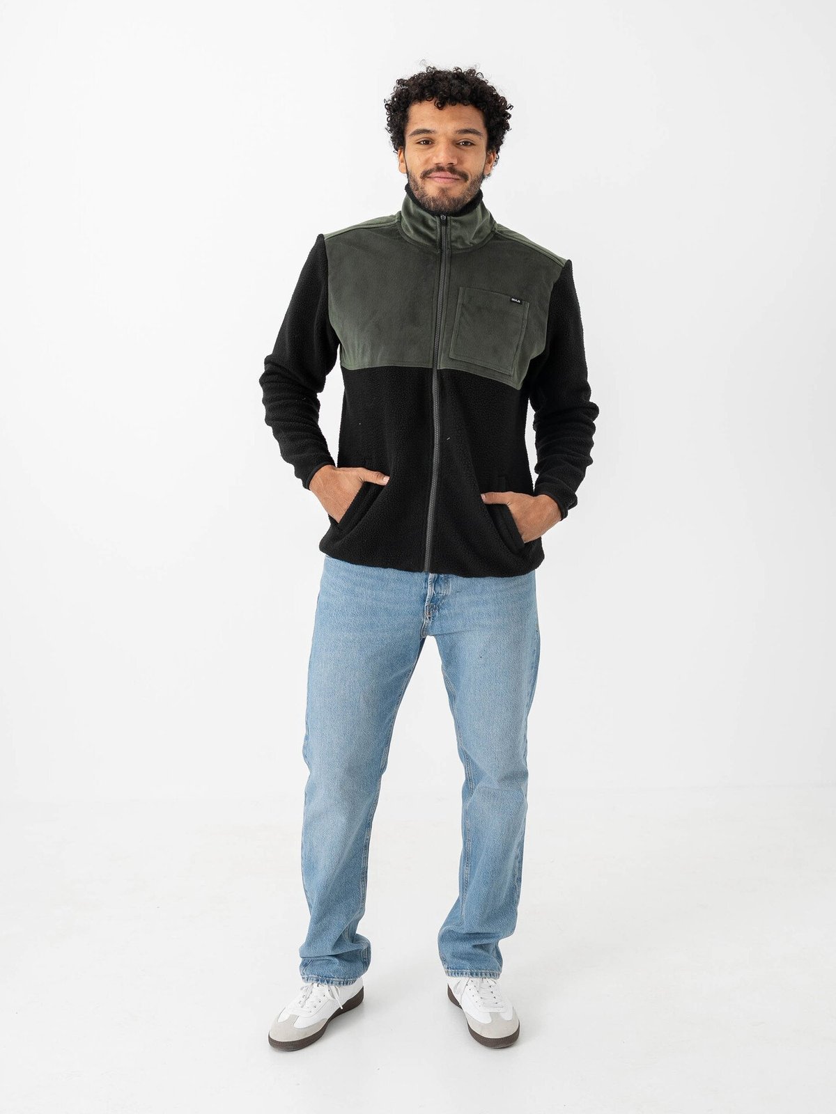 Bula Cord Fleece Jacket Dark Olive