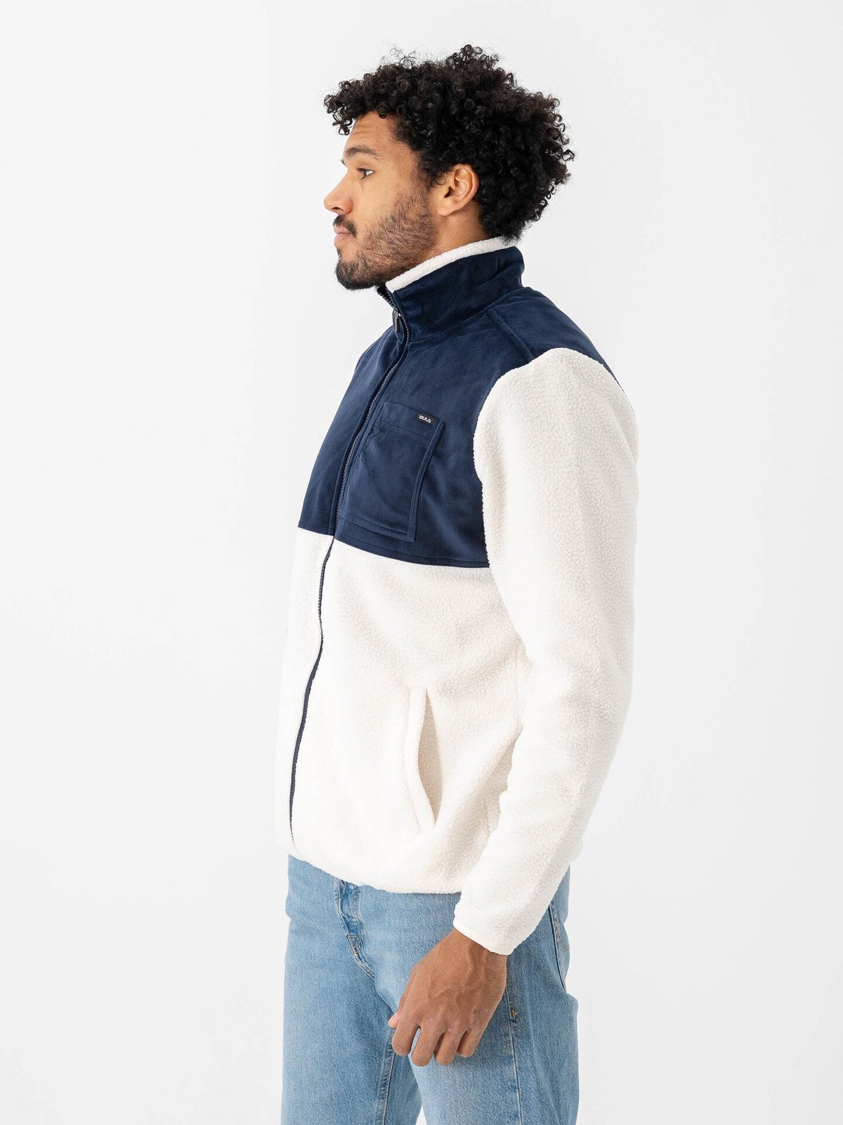 Bula Cord Fleece Jacket Navy