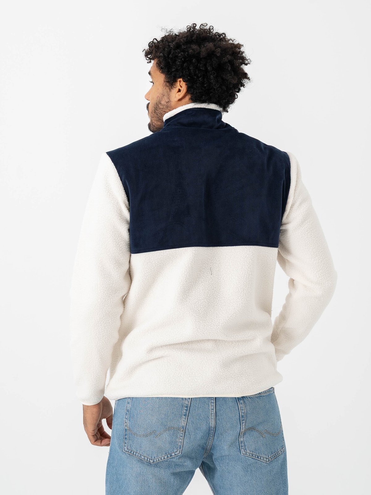 Bula Cord Fleece Jacket Navy