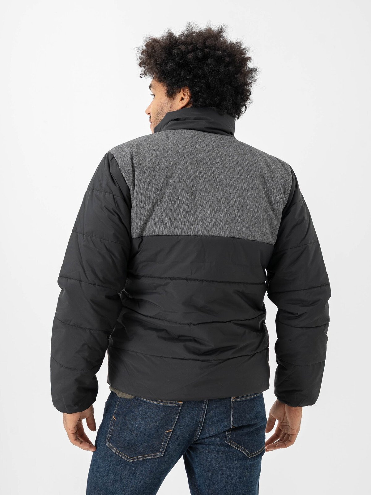 Bula Jacket Contrast Puffer Black