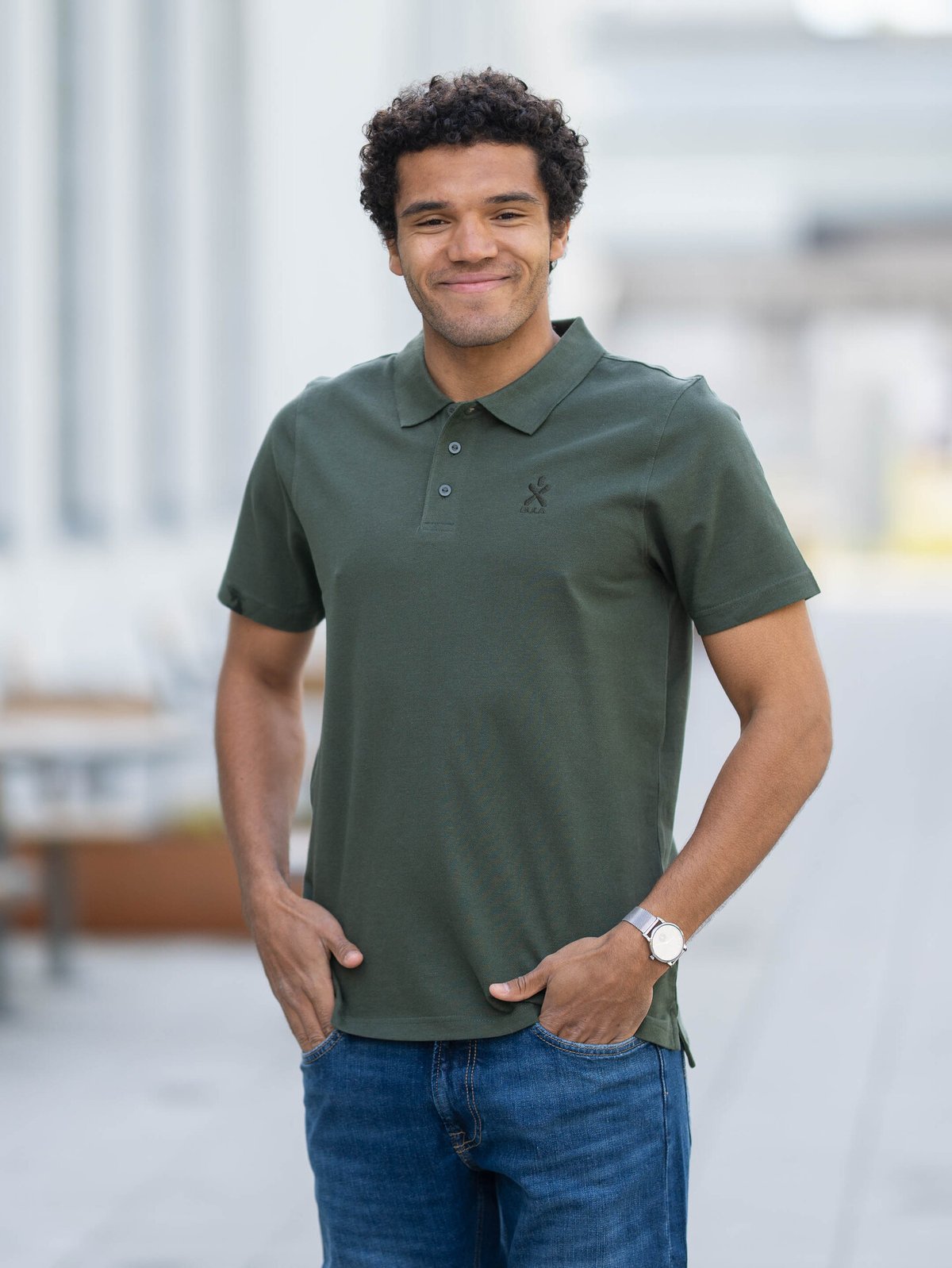 Bula Breeze Polo Shirt Dark Olive