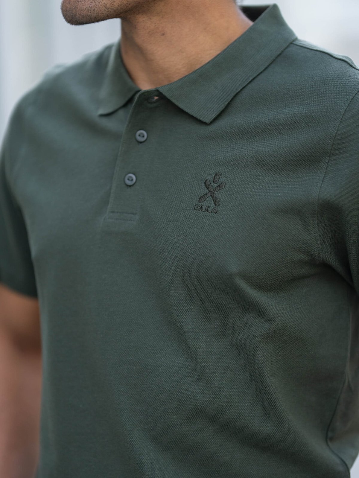 Bula Breeze Polo Shirt Dark Olive