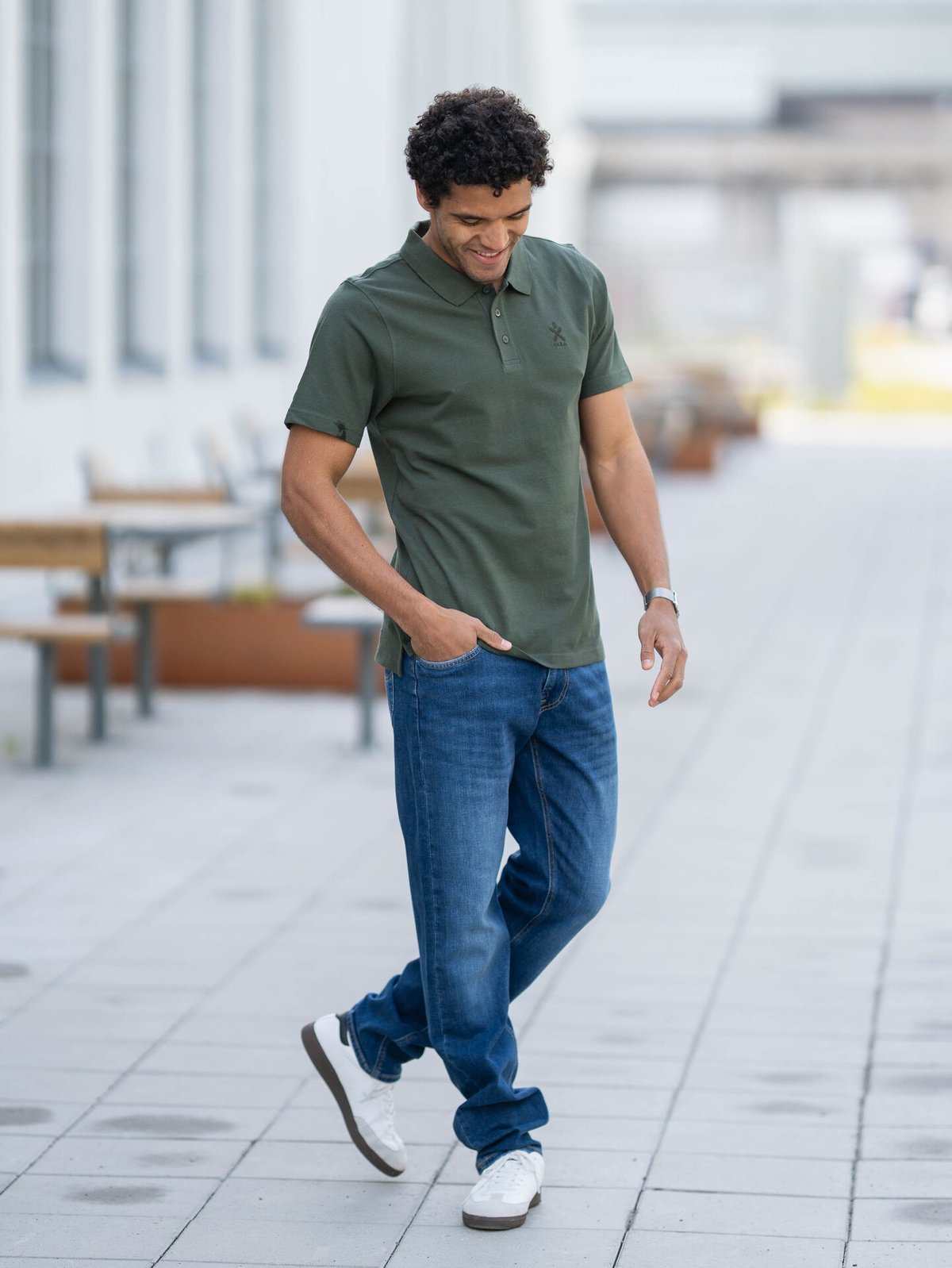 Bula Breeze Polo Shirt Dark Olive