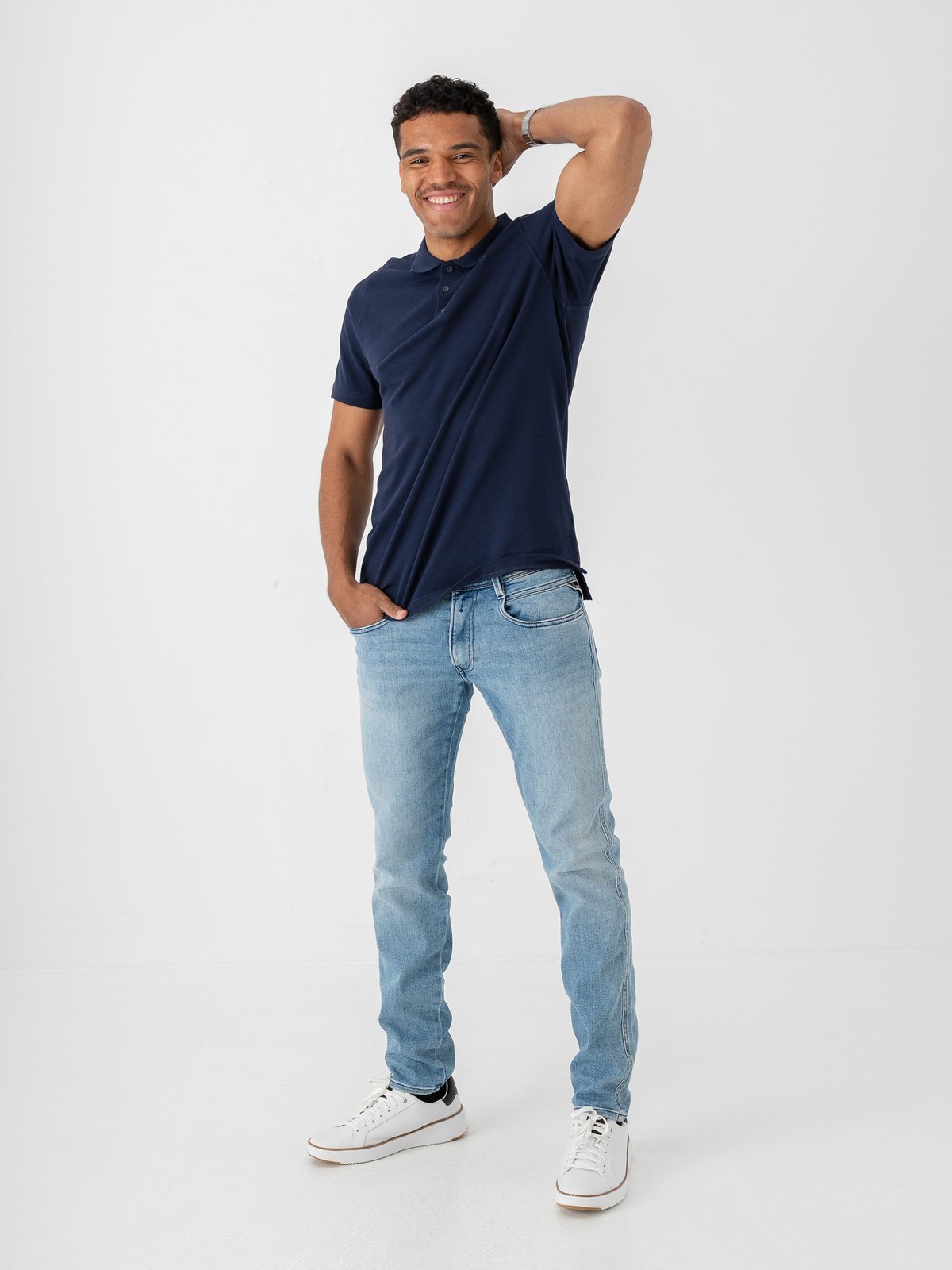Bula Breeze Polo Shirt Navy