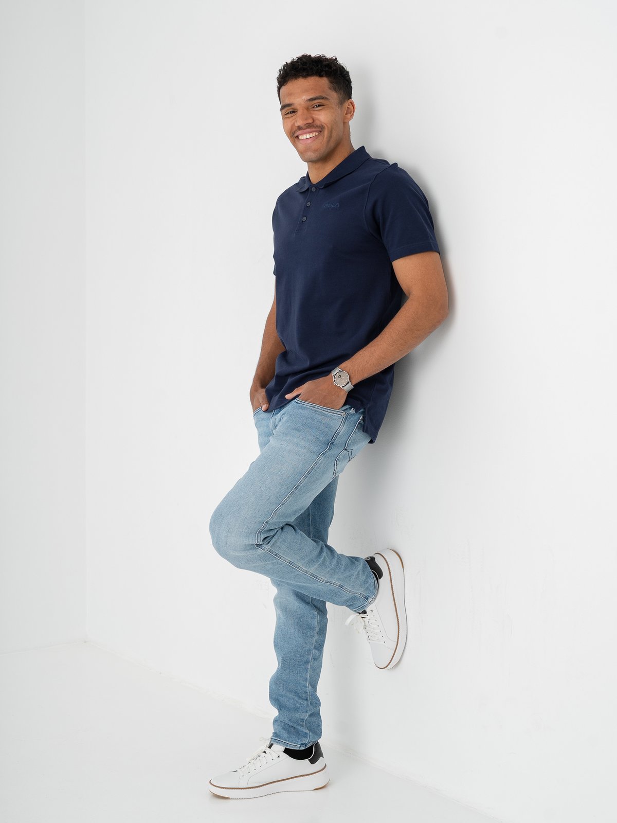 Bula Breeze Polo Shirt Navy