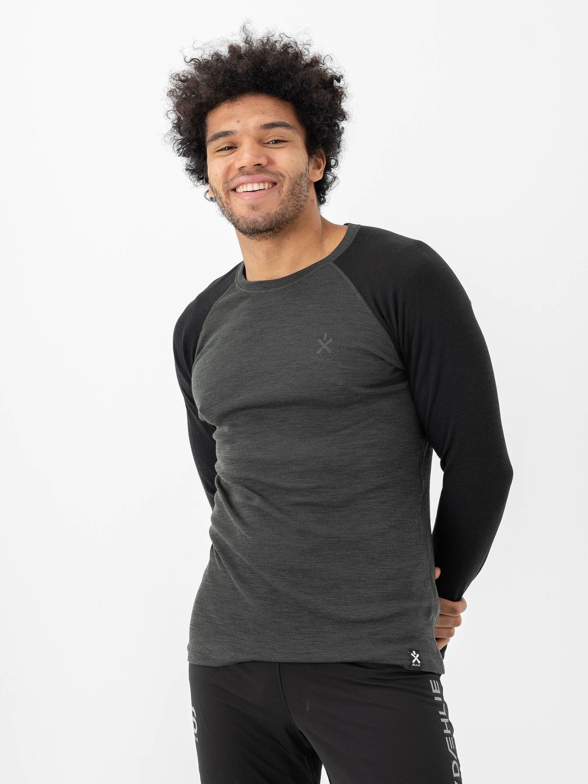Bula Norm Merino Wool Crew Black