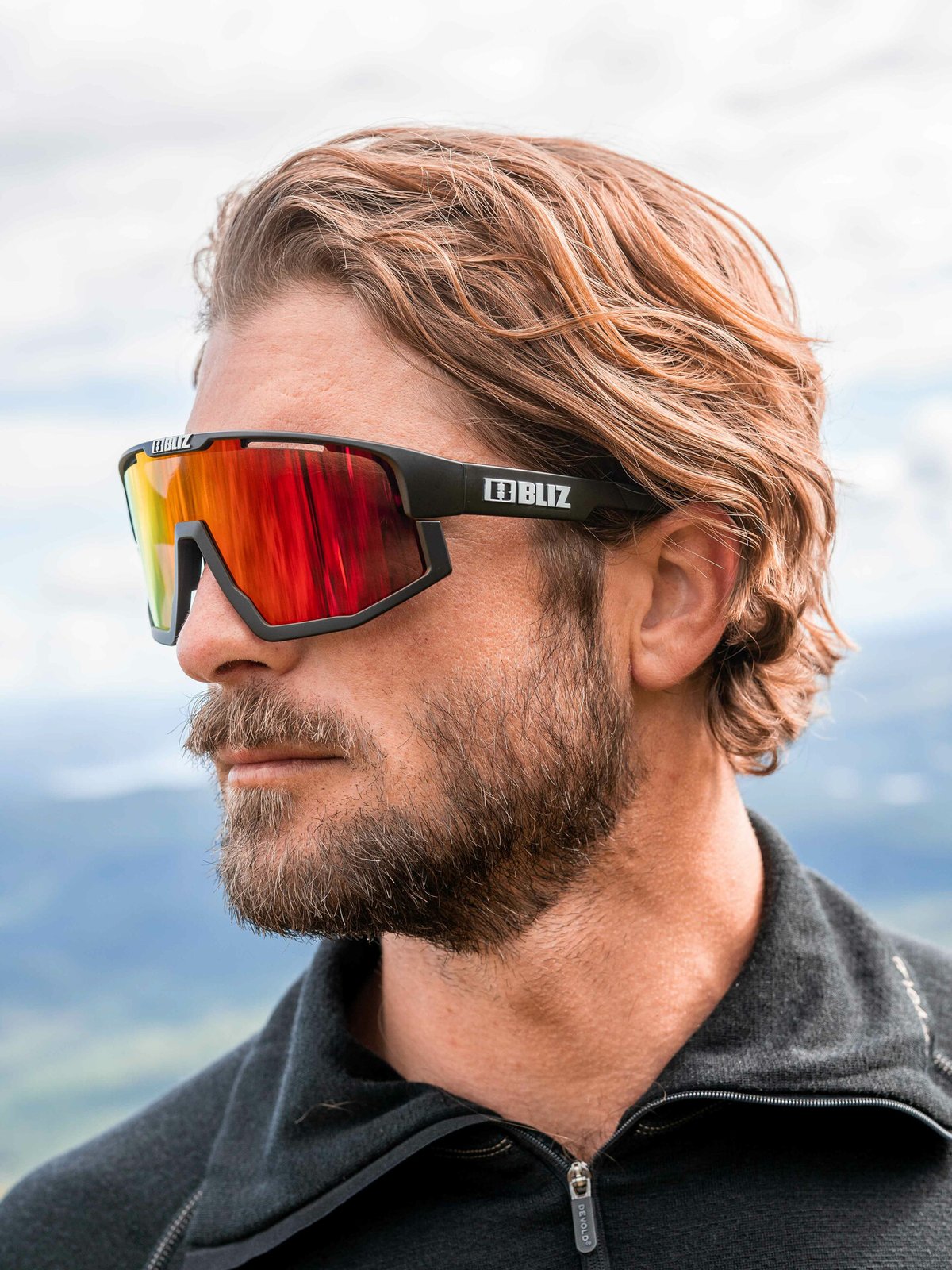 Bliz Active Vision Farge: Black / Linse: Brown with red multi