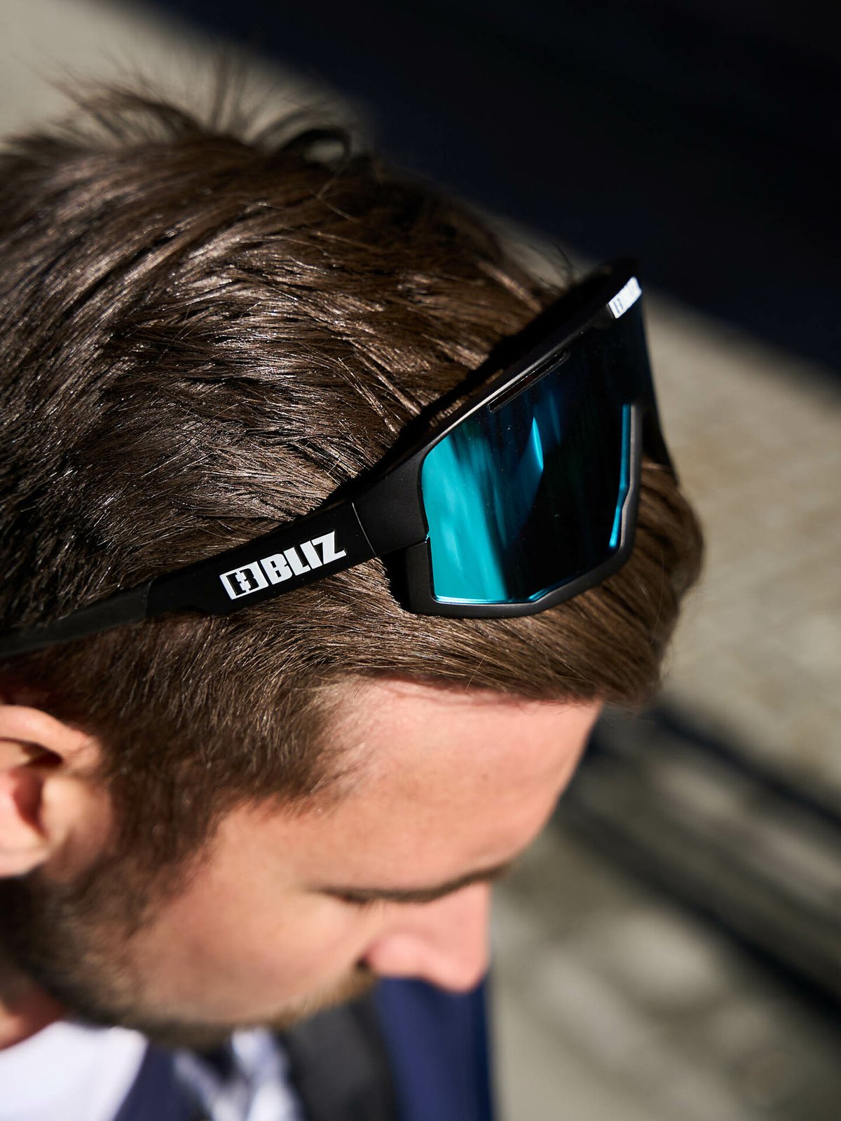 Bliz Fusion Ramme: Matt Black / Glass: Smoke Blue