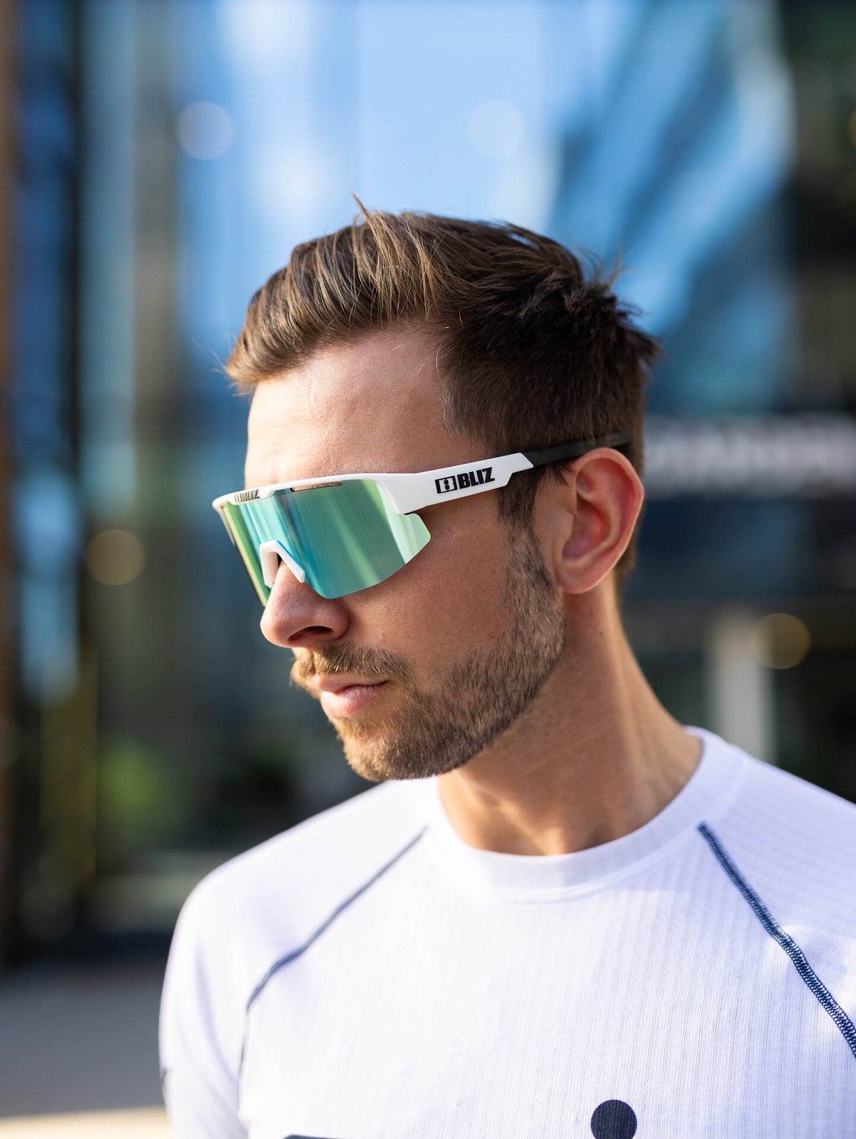 Bliz Matrix Small Matt White / Smoke / Blue Multi