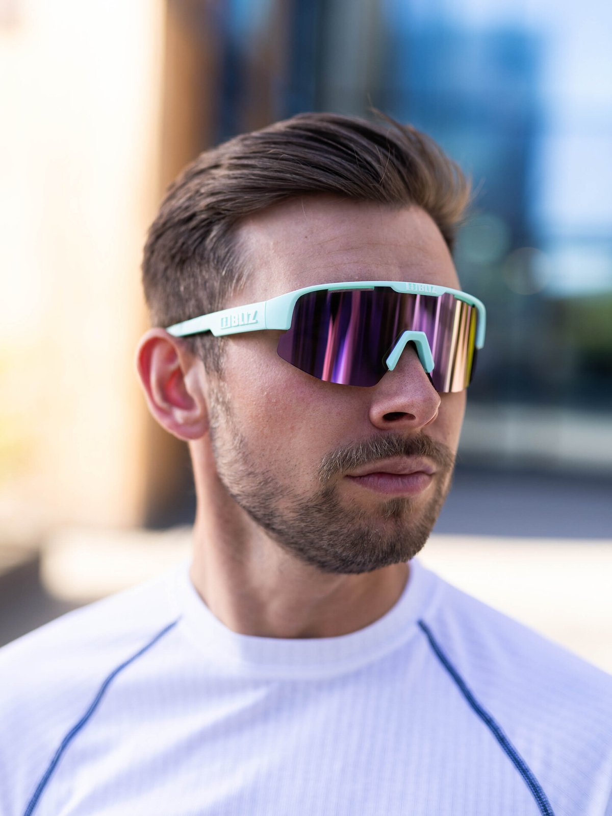 Bliz Matrix Small Matt Pastel Mint / Brown W Rose Multi