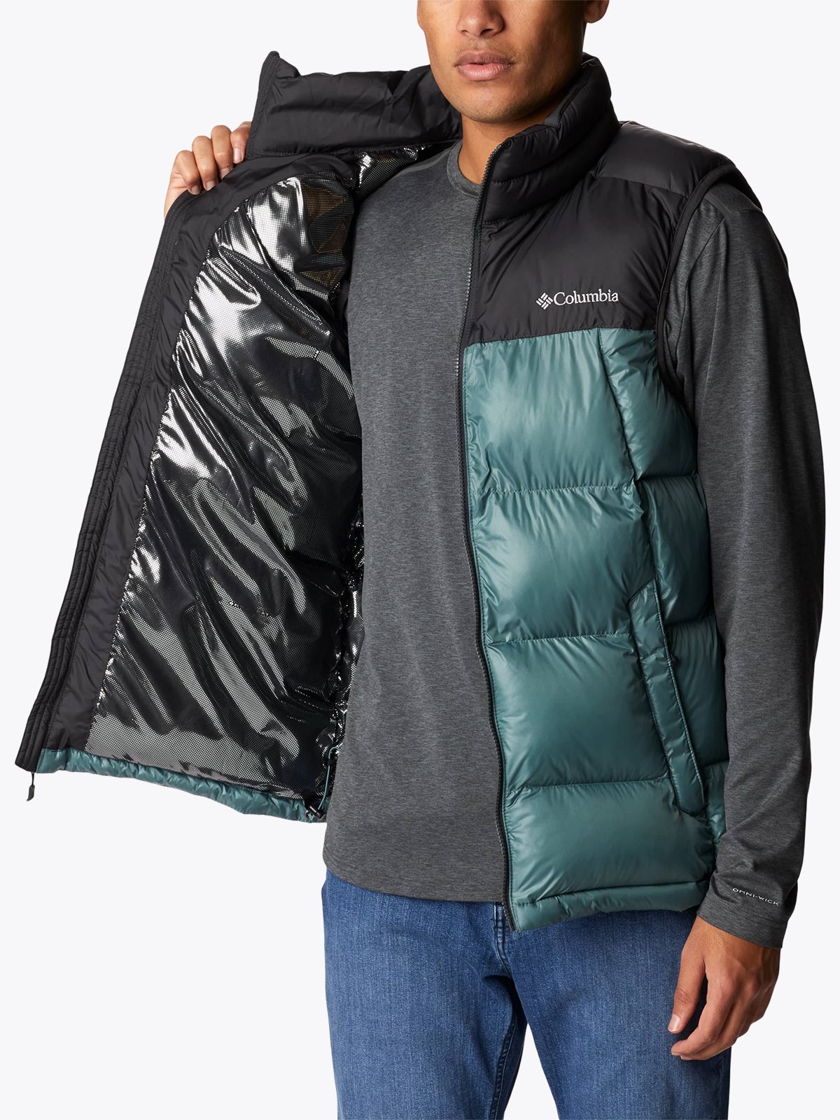 Columbia Pike Lake Vest Metal Shiny, Shark