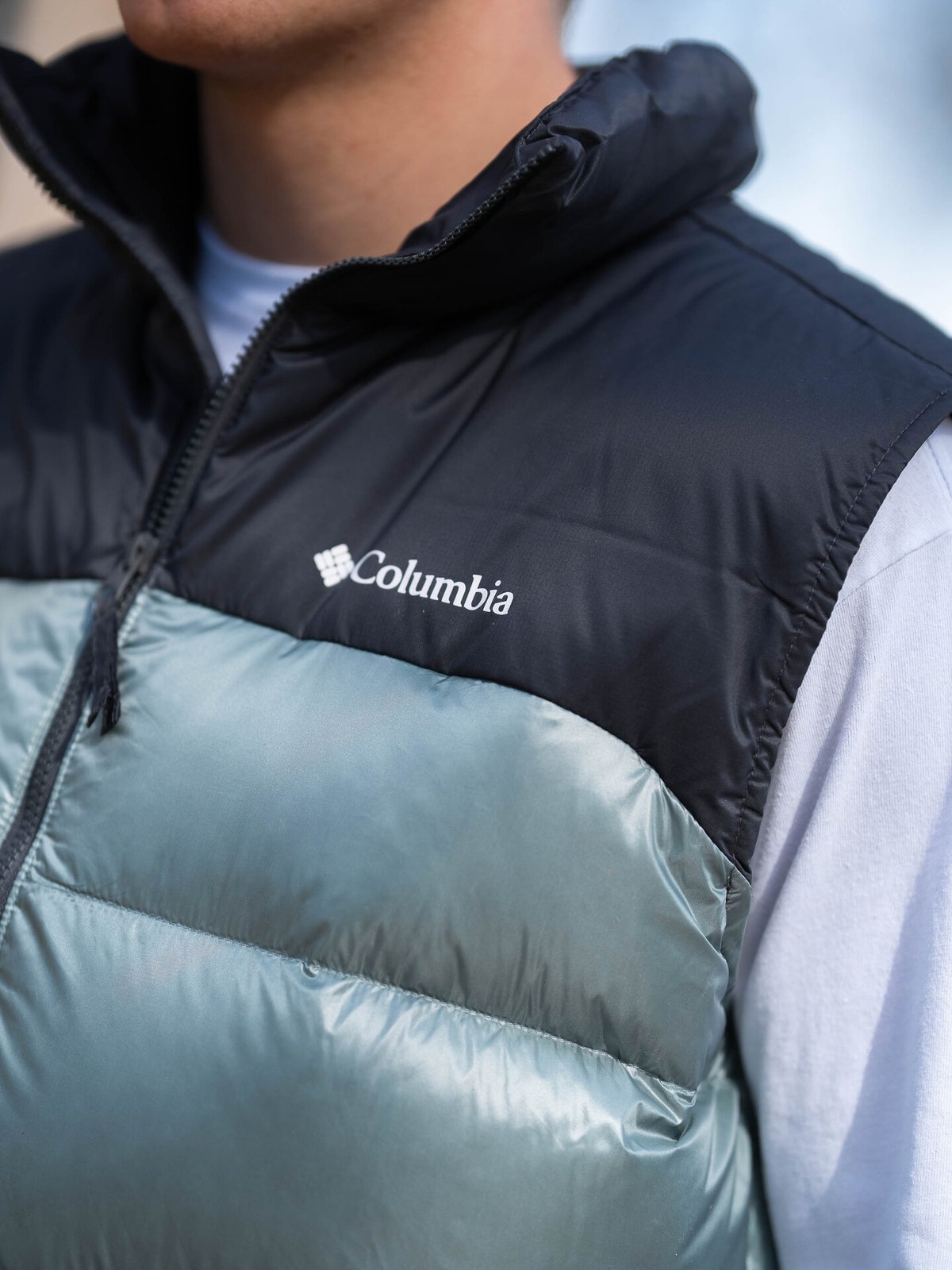 Columbia Bulo Point II Down Vest Metal Shiny, Shark