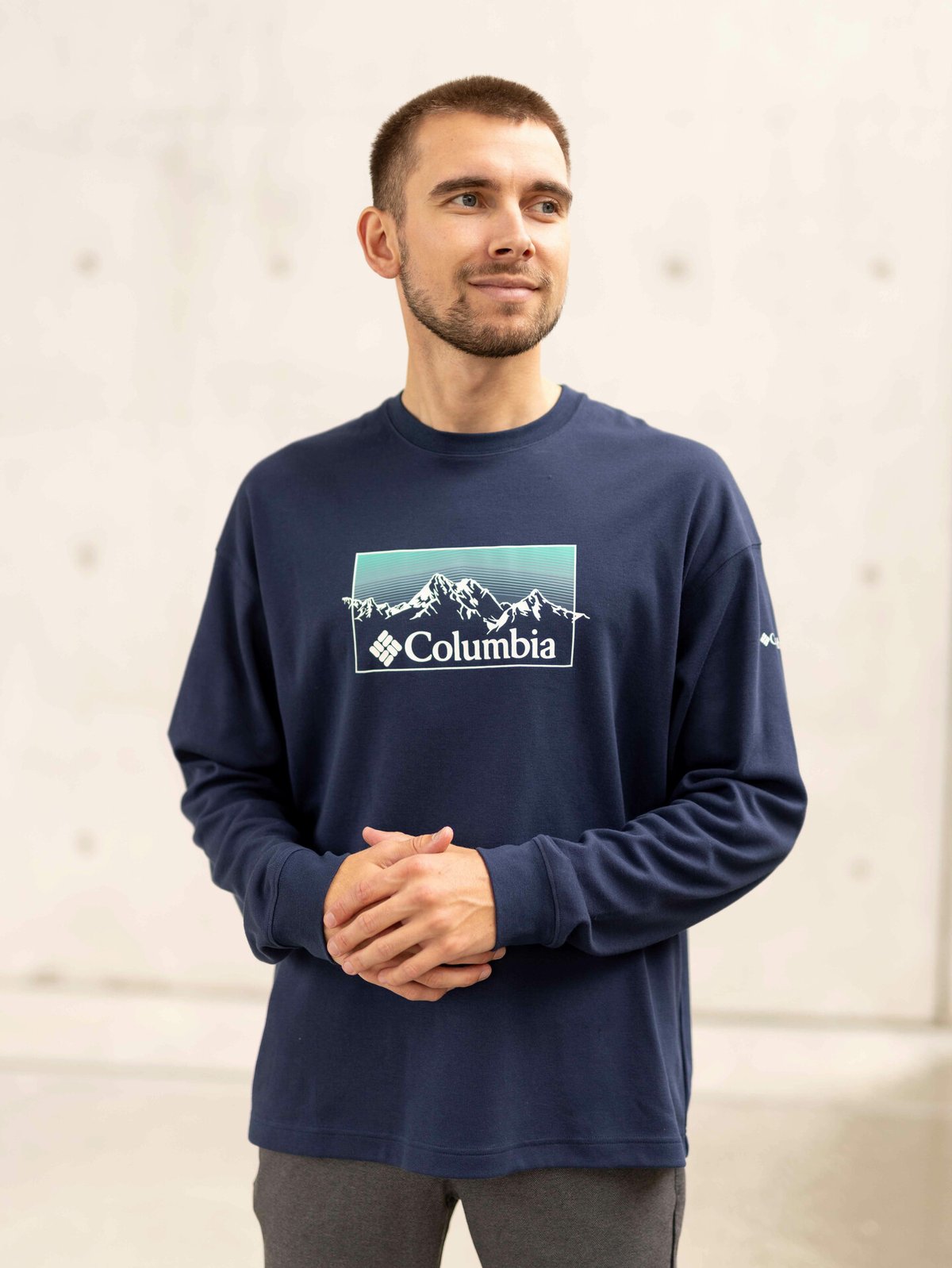Columbia Duxbery Relaxed Long Sleeve Tee Navy
