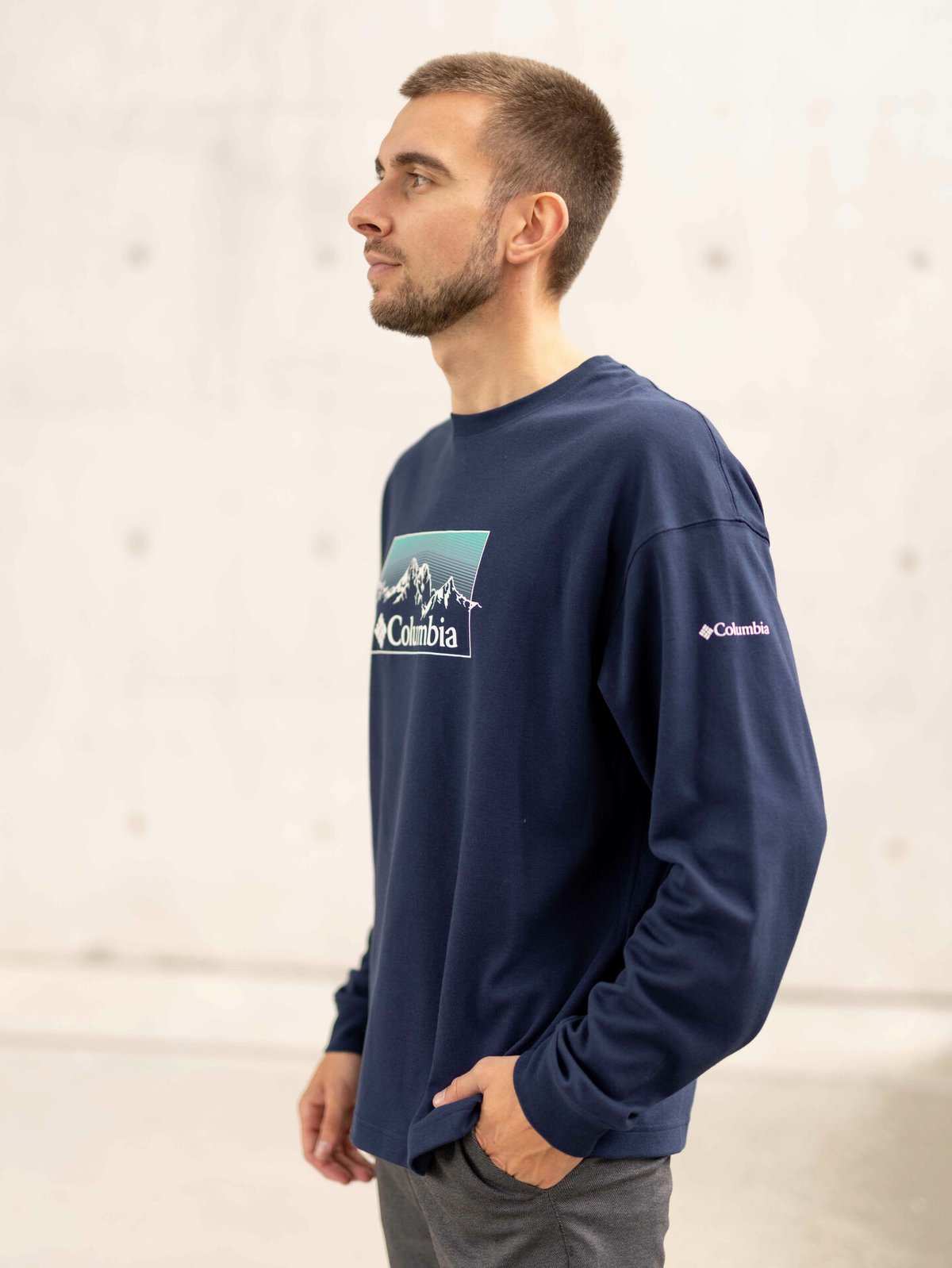 Columbia Duxbery Relaxed Long Sleeve Tee Navy