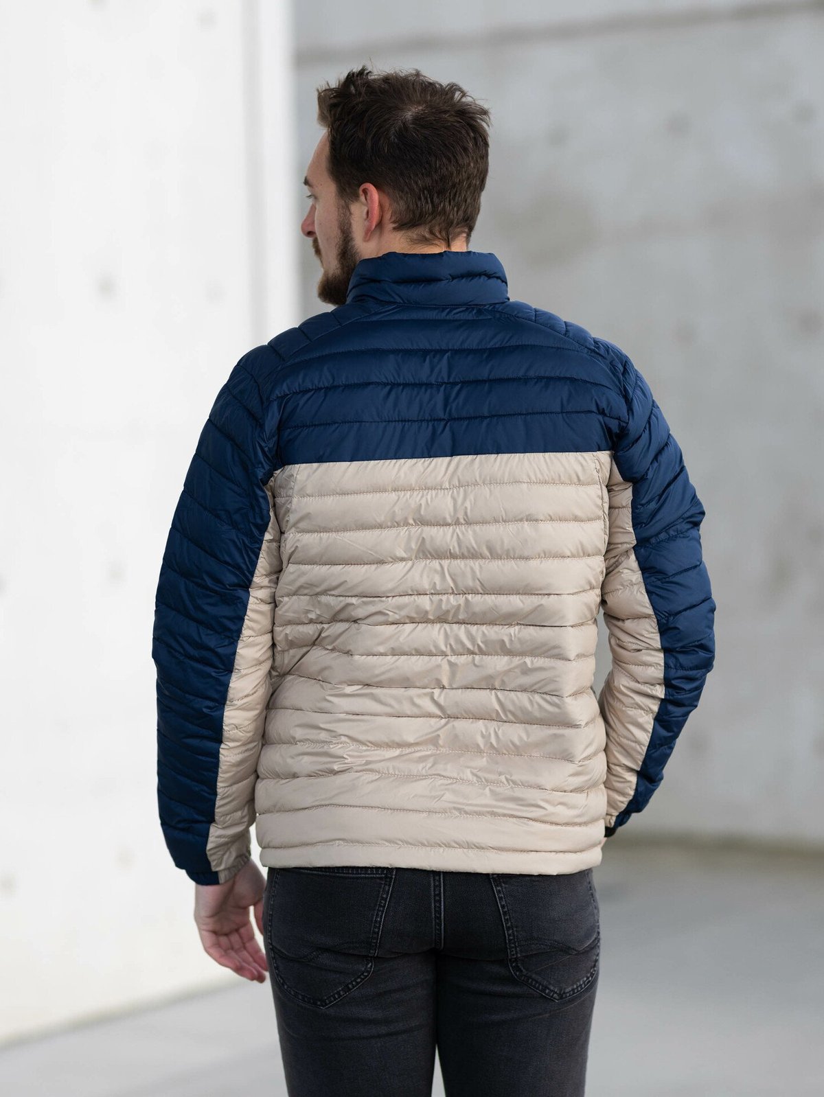 Columbia Silver Falls Jacket Ancient Fossil, Collegiate Navy