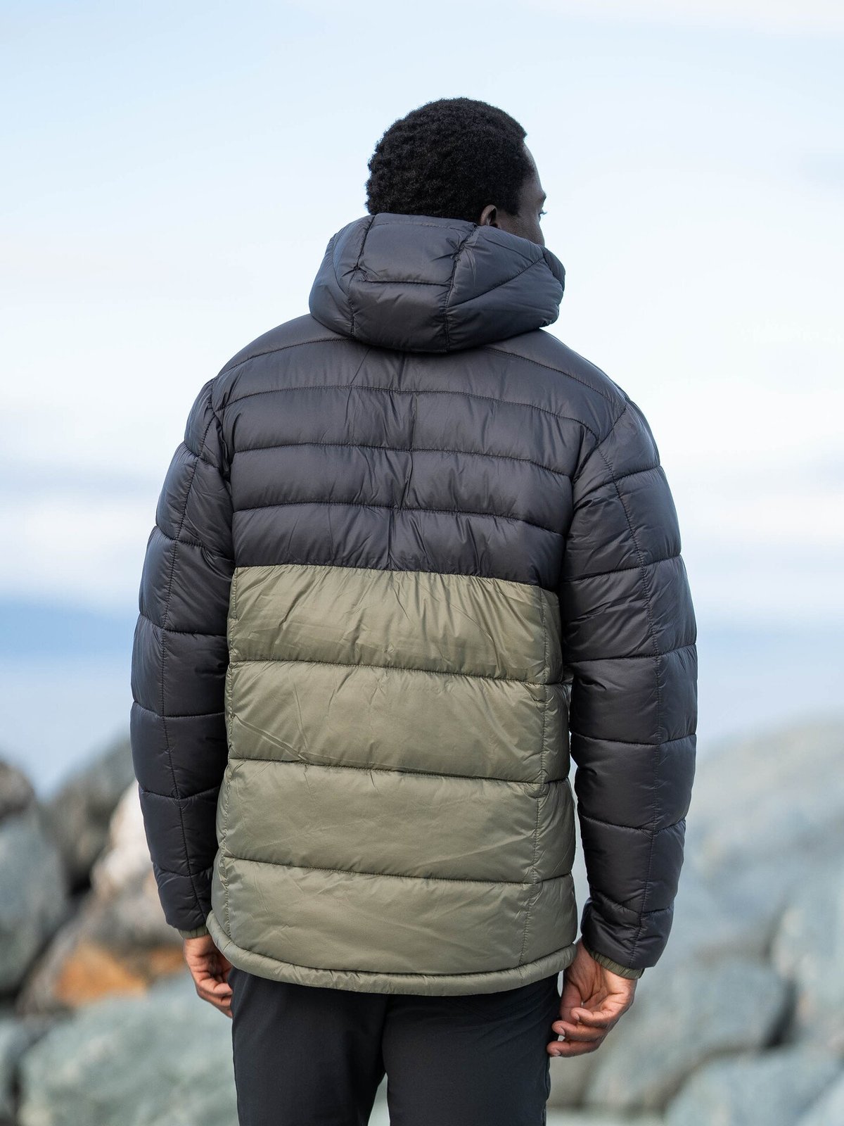 Columbia Buck Butte II Insulated Hooded Jacket Stone Green, Shark