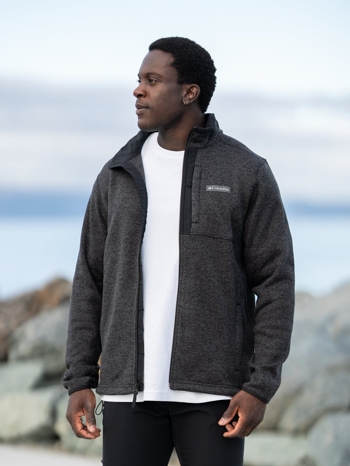 Columbia Sweater Weather Full Zip Black Heather