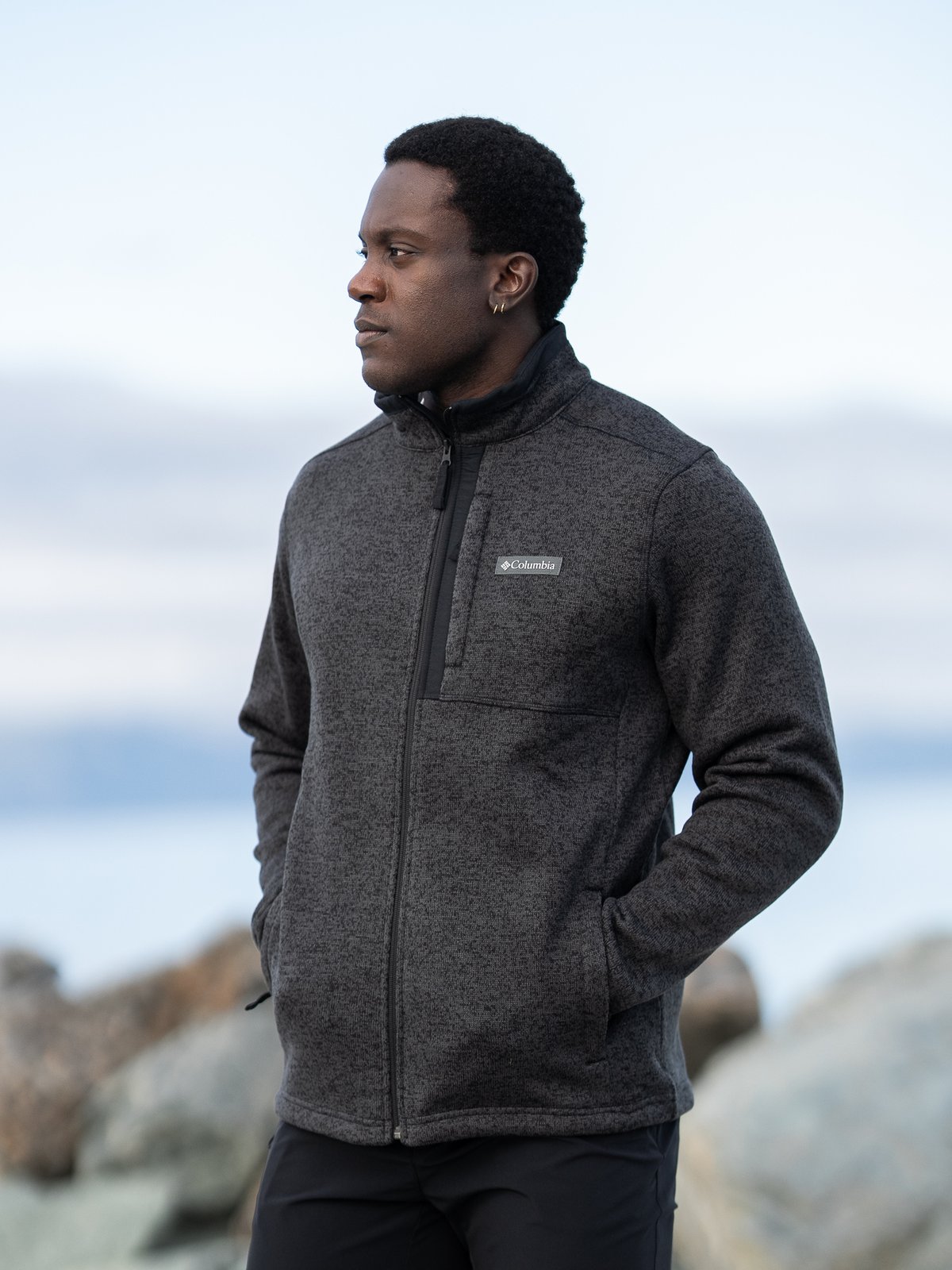 Columbia Sweater Weather Full Zip Black Heather