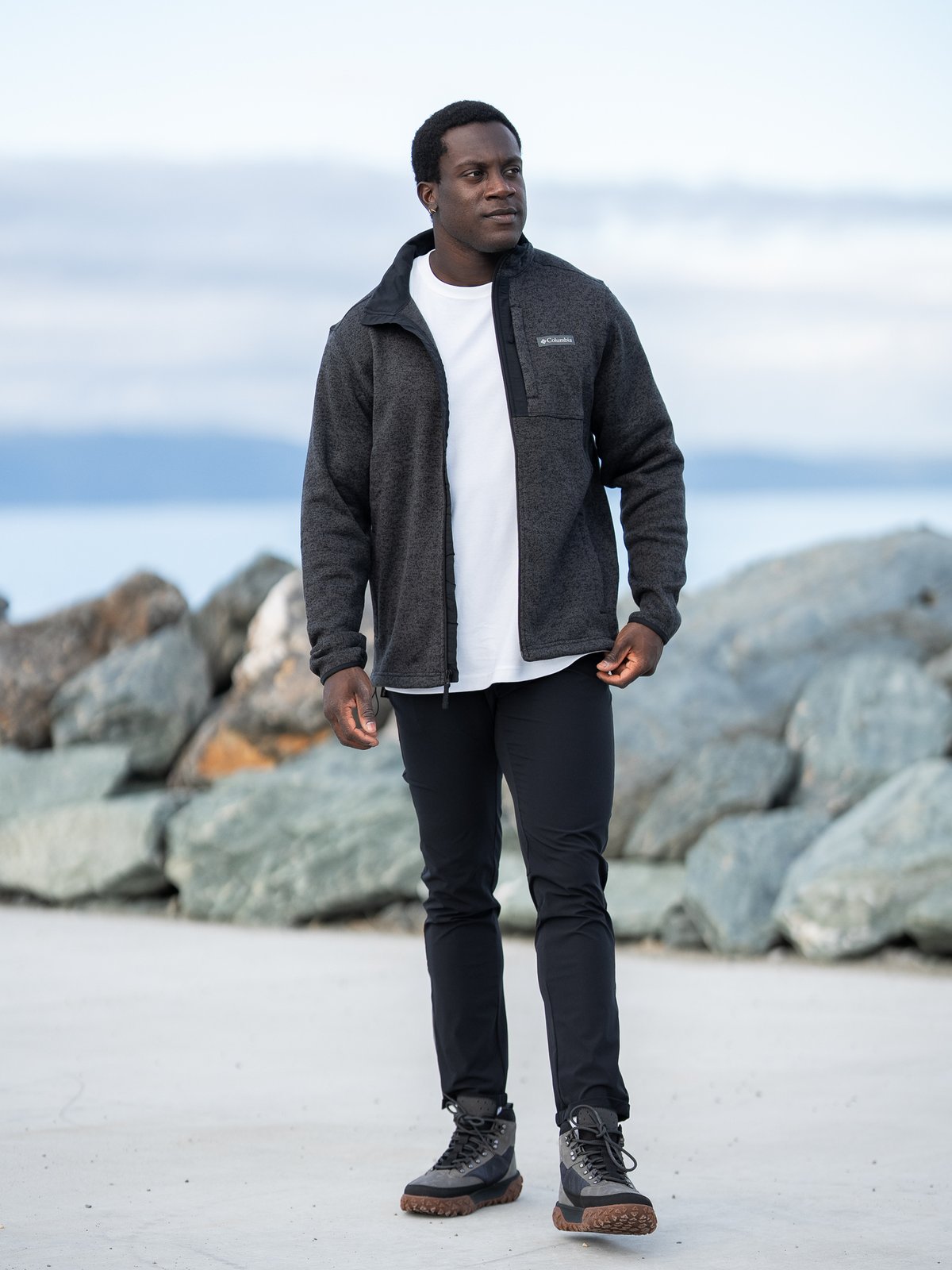 Columbia Sweater Weather Full Zip Black Heather