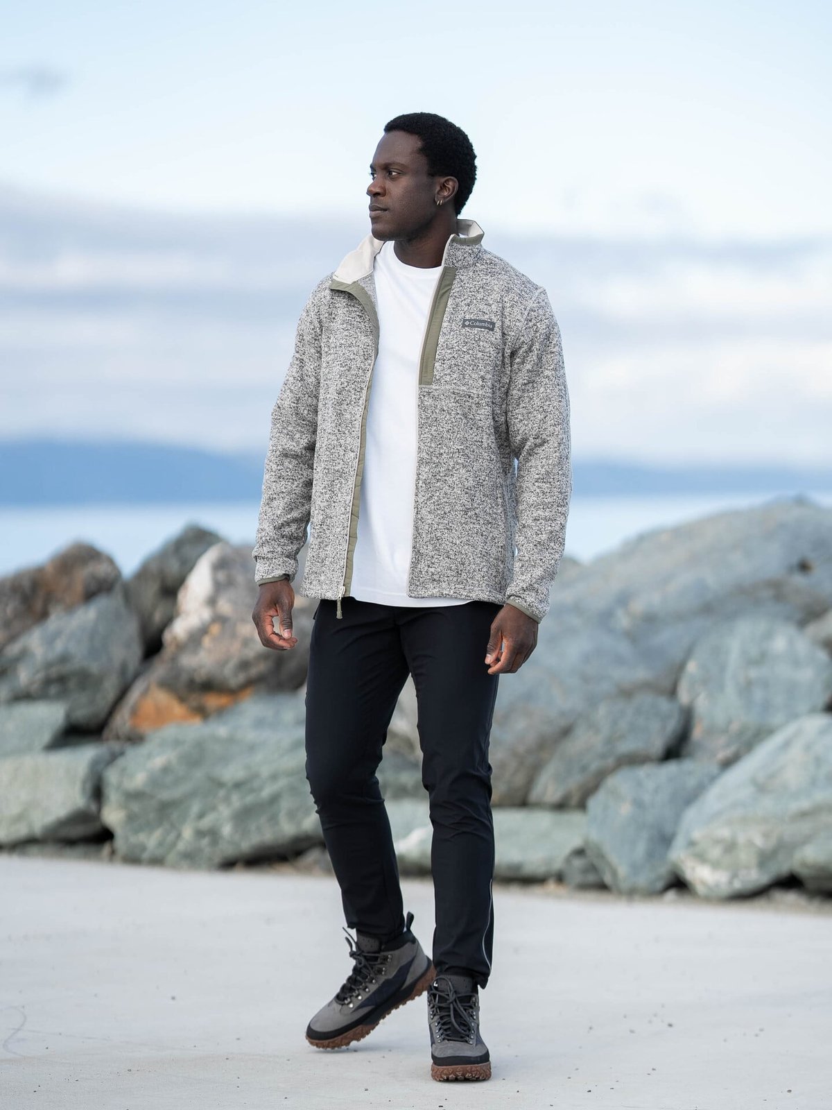 Columbia Sweater Weather Full Zip Dark Stone Heather