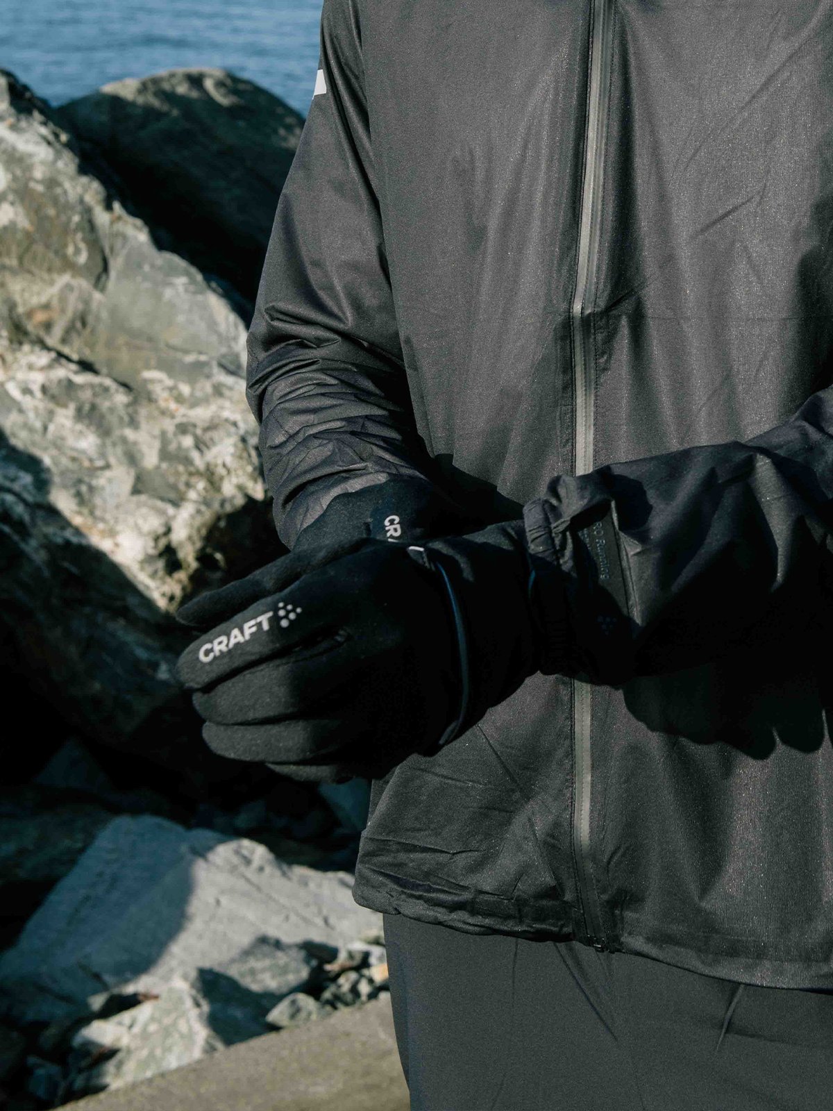 Craft Hybrid Weather Glove Black