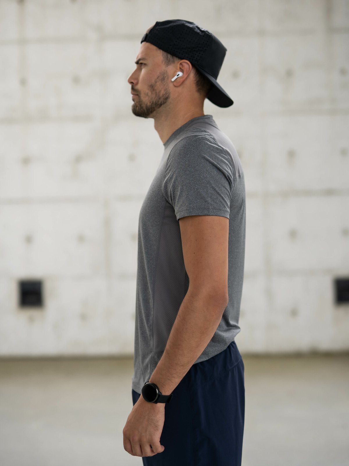 Craft Advance Essence Short Sleeve Tee Dk Grey Melange