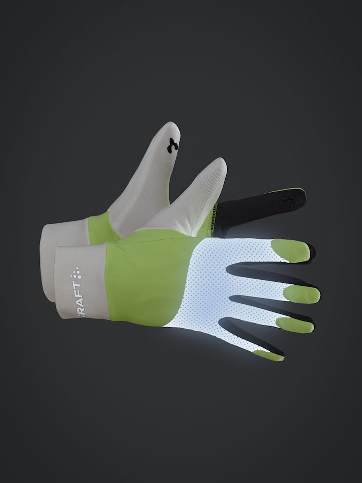 Craft ADV Lumen Fleece Glove Ash White-Flumino