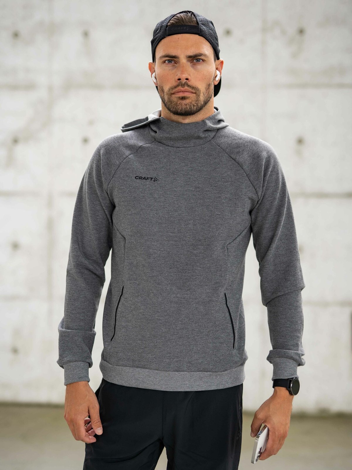 Craft Core Soul Hood Sweatshirt M - Grå | Getinspired.no
