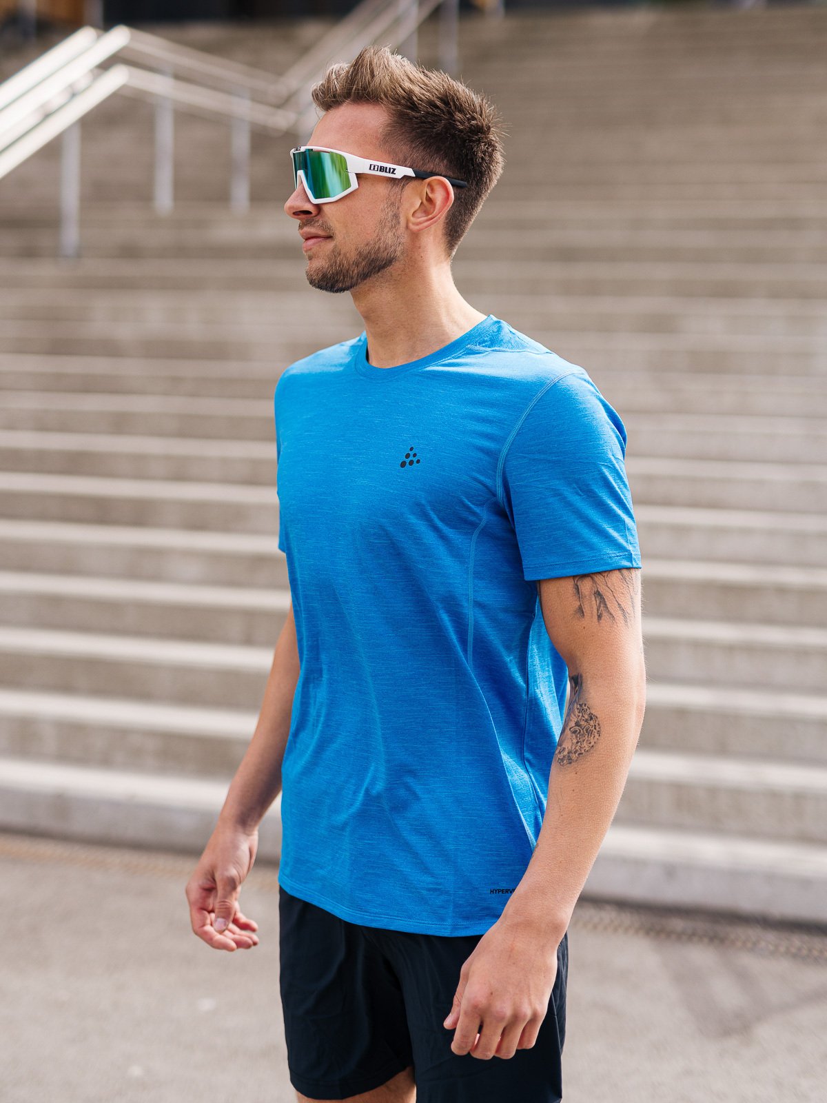 Craft Adv Charge Melange Short Sleeve Tee Man Sarek-Melange